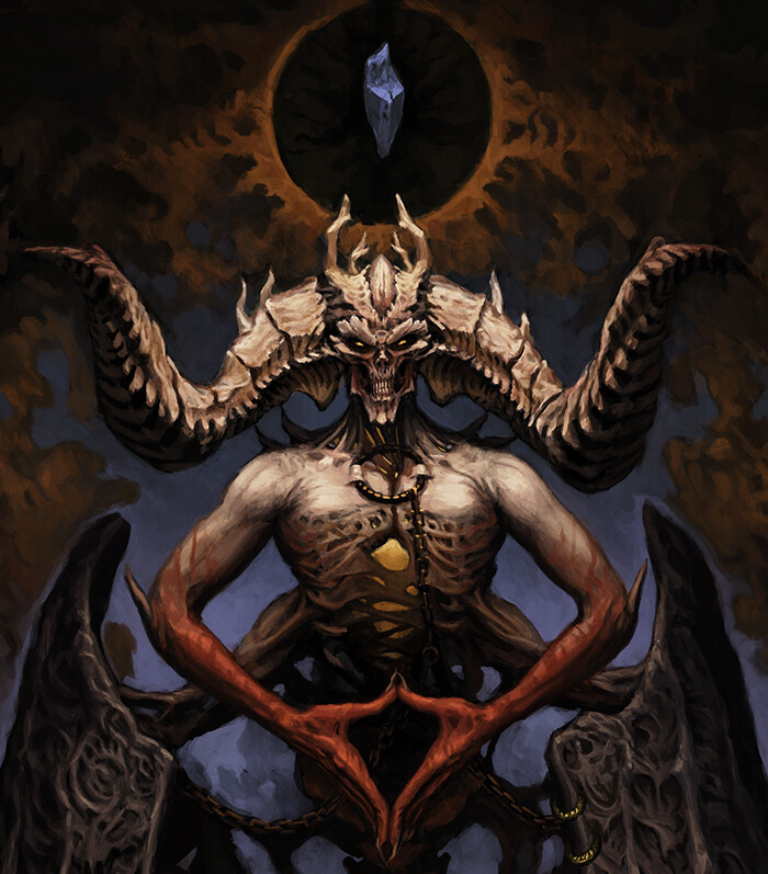 Mephisto, The Lord of Hatred (Diablo fan art) .