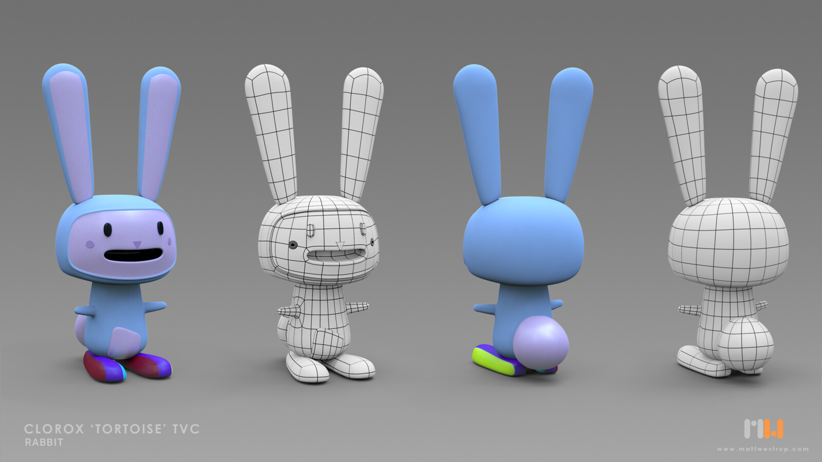 Role: Rabbit modelling (inc. blend shapes). Rabbit texturing.