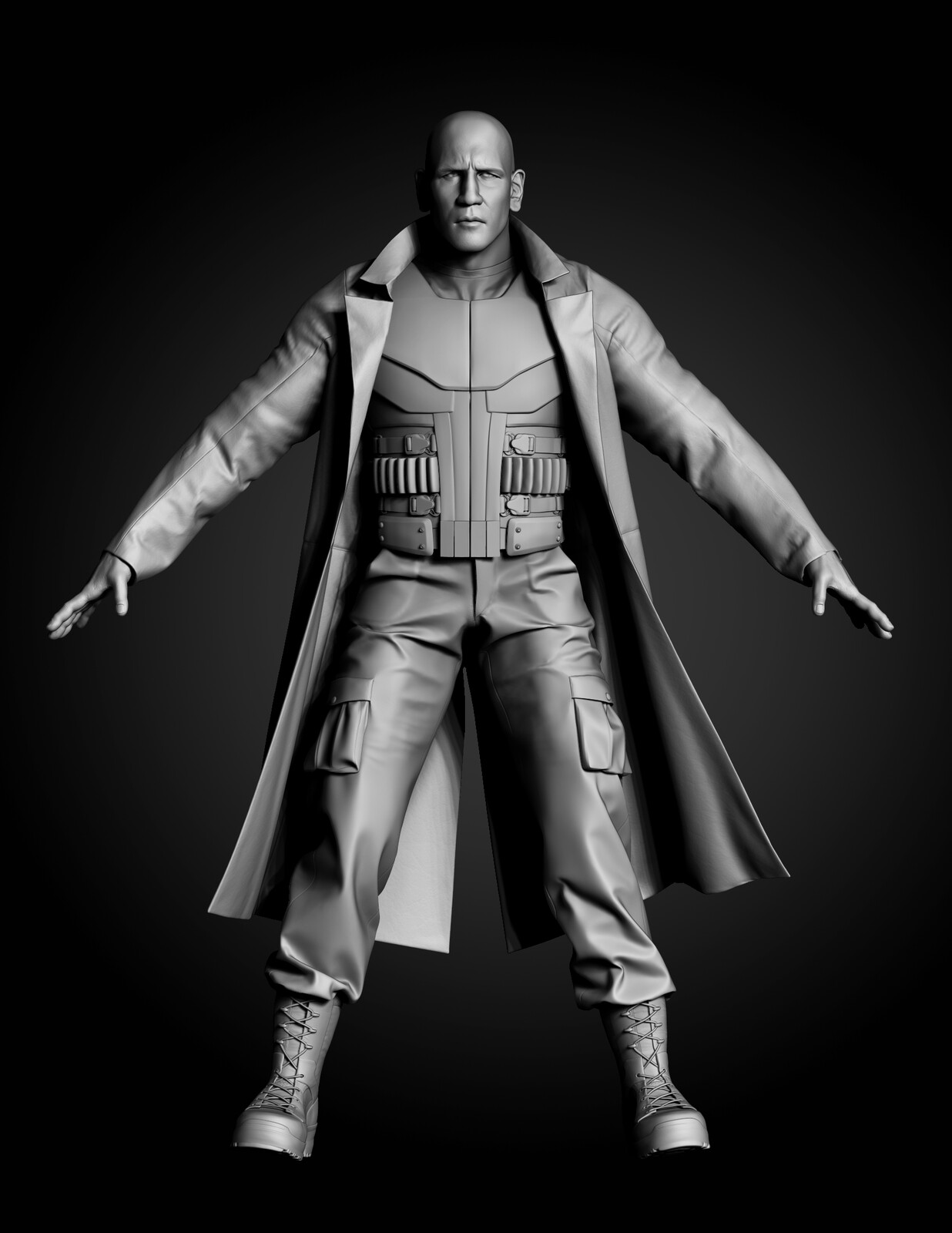 Full body of the high res Sculpt