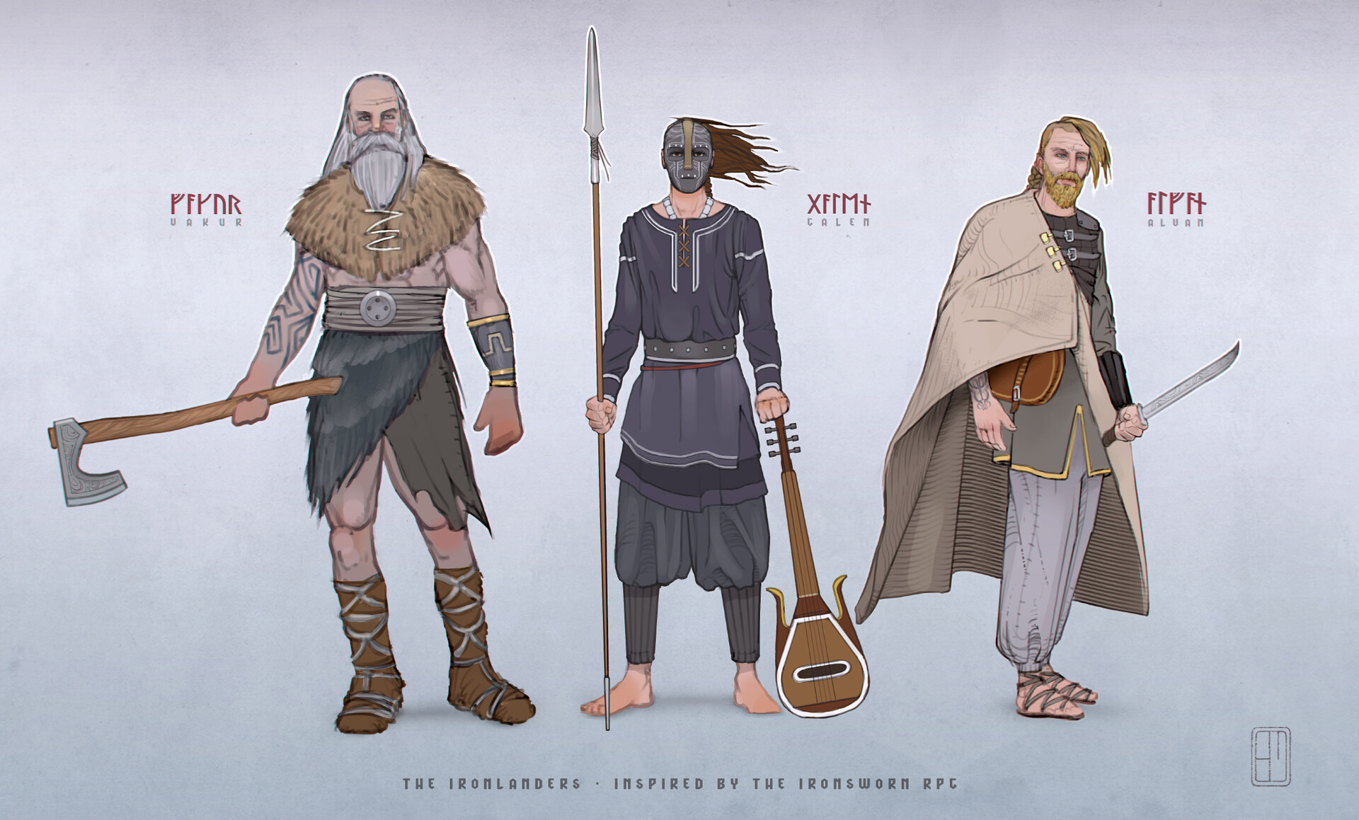 Alex Monge Ironsworn characters