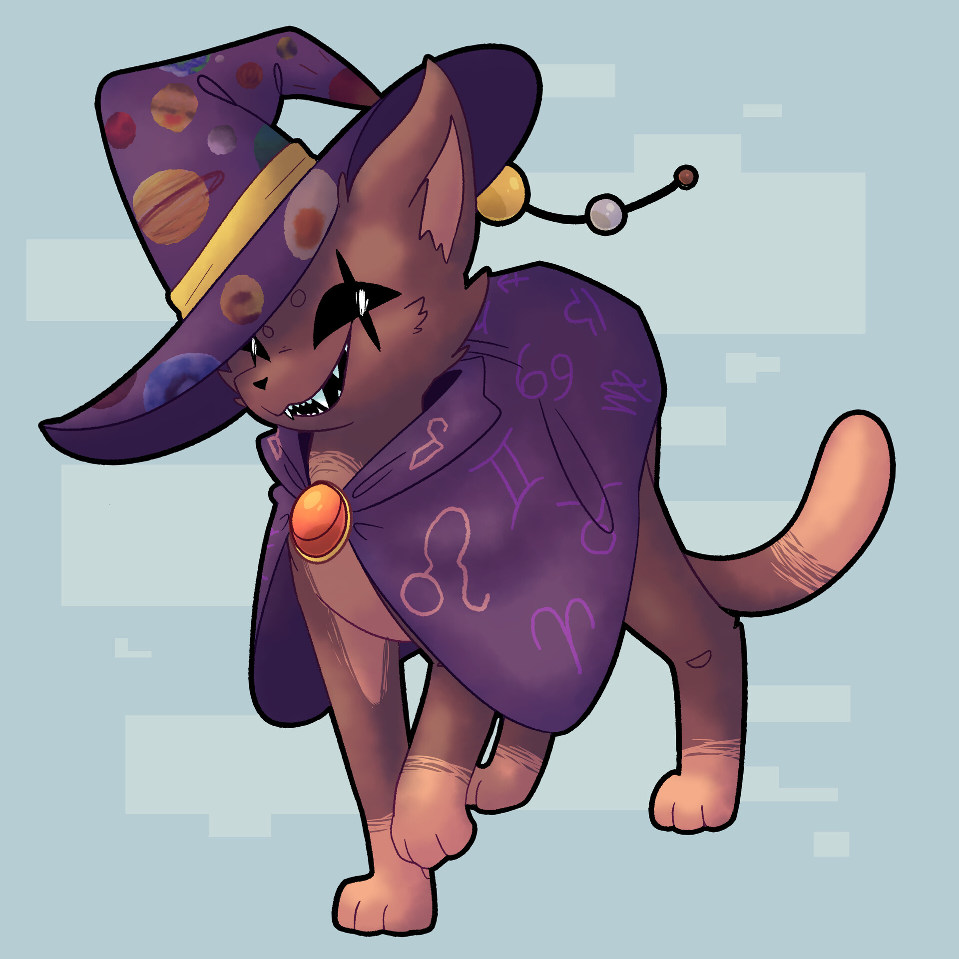 Megan Aitchison Non Humanoid Character Design,Cosmos Flower Drawing Color