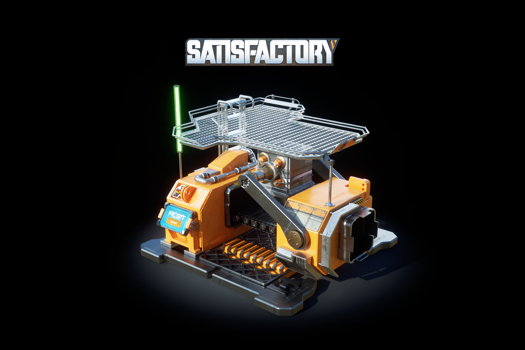 Artstation Satisfactory Game Machine Asset Radim Zeifart
