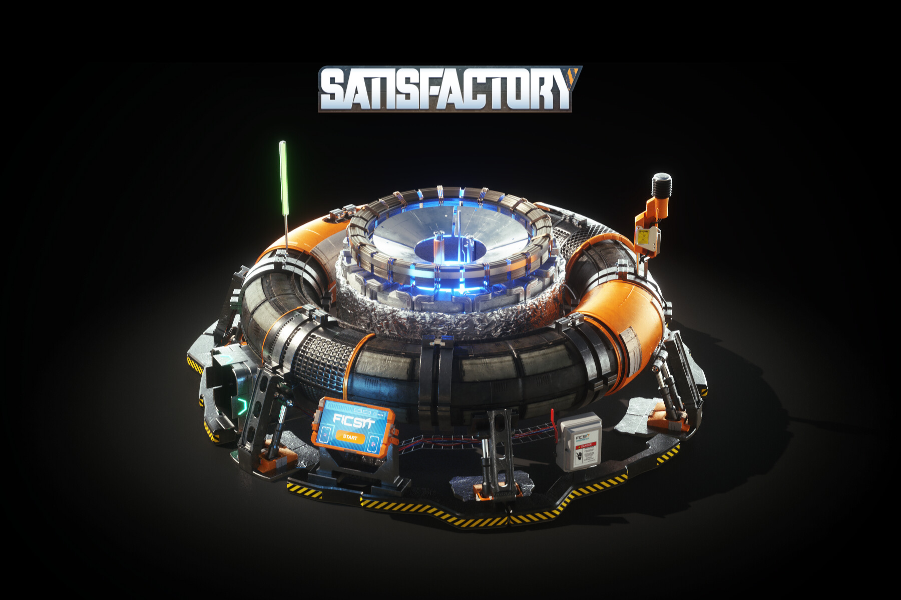 Artstation Satisfactory Game Collider Asset Radim Zeifart