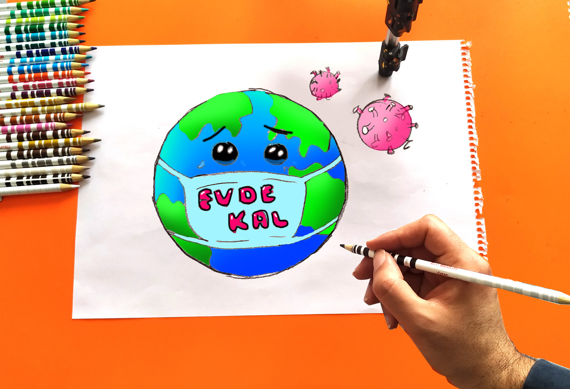 Artstation How To Draw Stay Home Earth Poster Drawing Covid 19 Coronavirus Ucu Ucuna Easy drawing | easy poster drawing for competition. artstation how to draw stay home