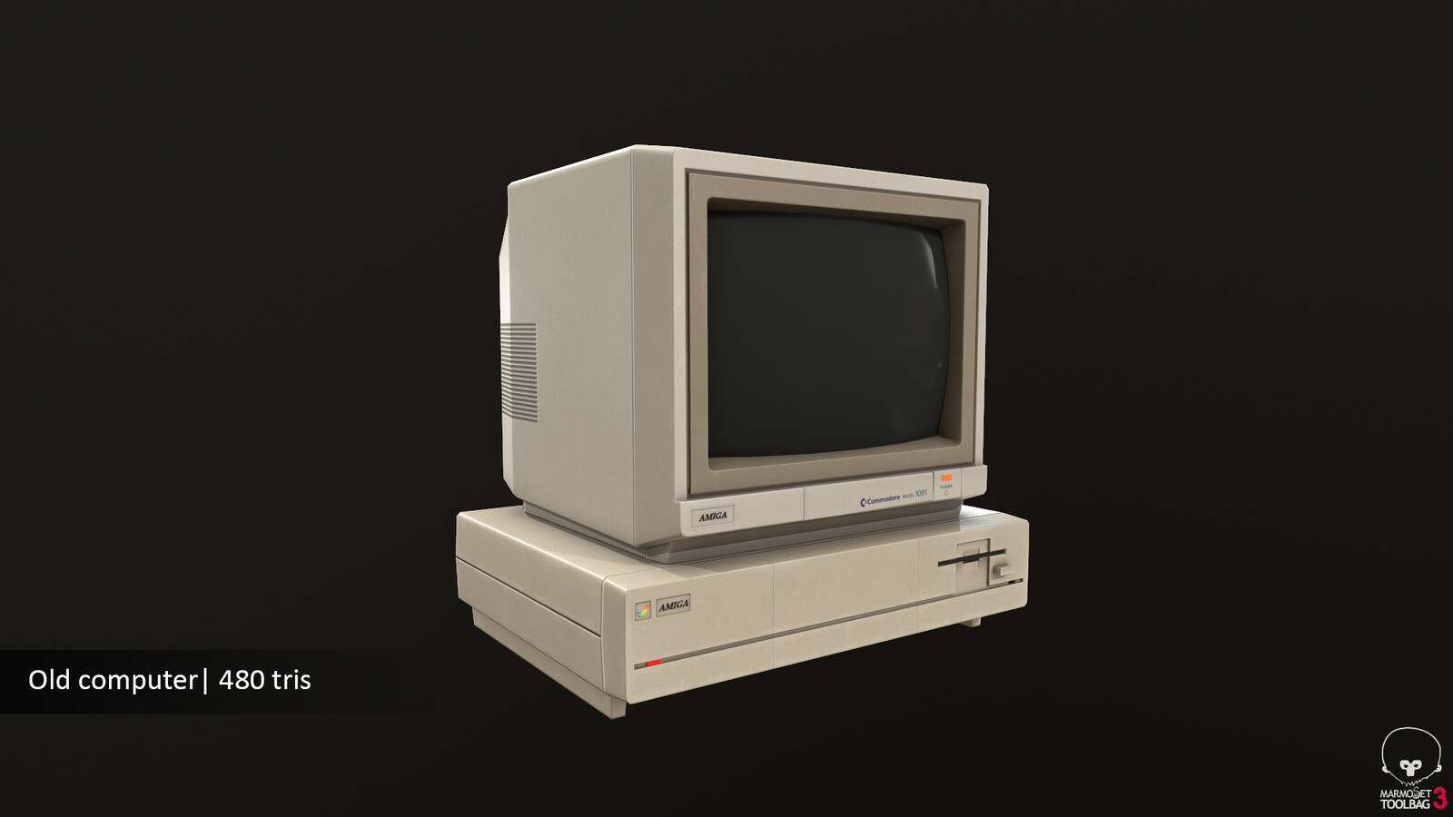 Old computer based on the AMIGA 1000. Not the exact replica but pretty close