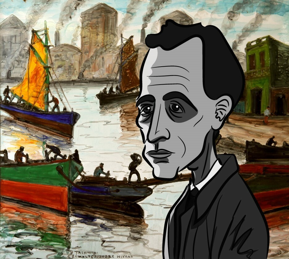 Benito Quinquela Martín (argentinian painter)
The Backgroun is one of his dock motif works.