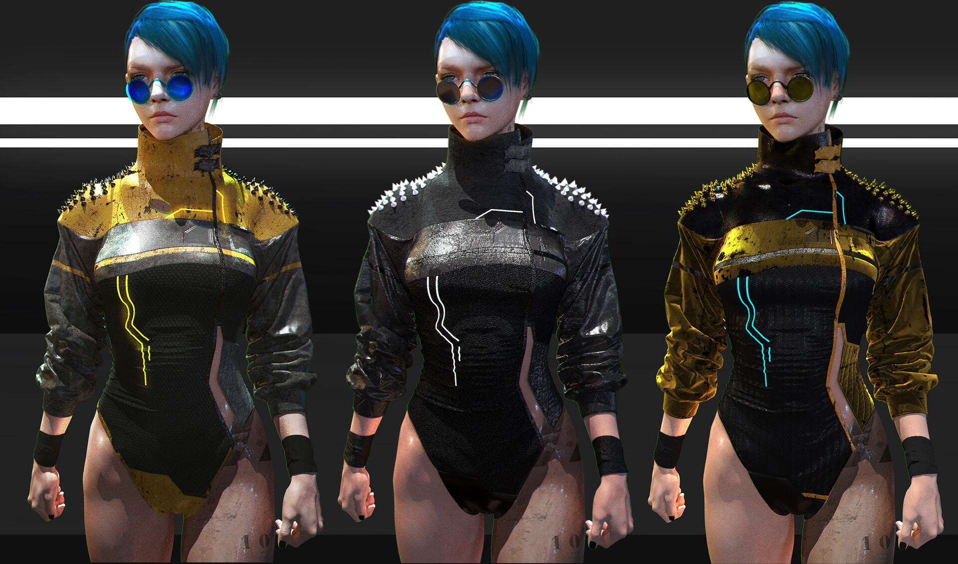 Evgeniia Petrova CyberPunk Jacket.