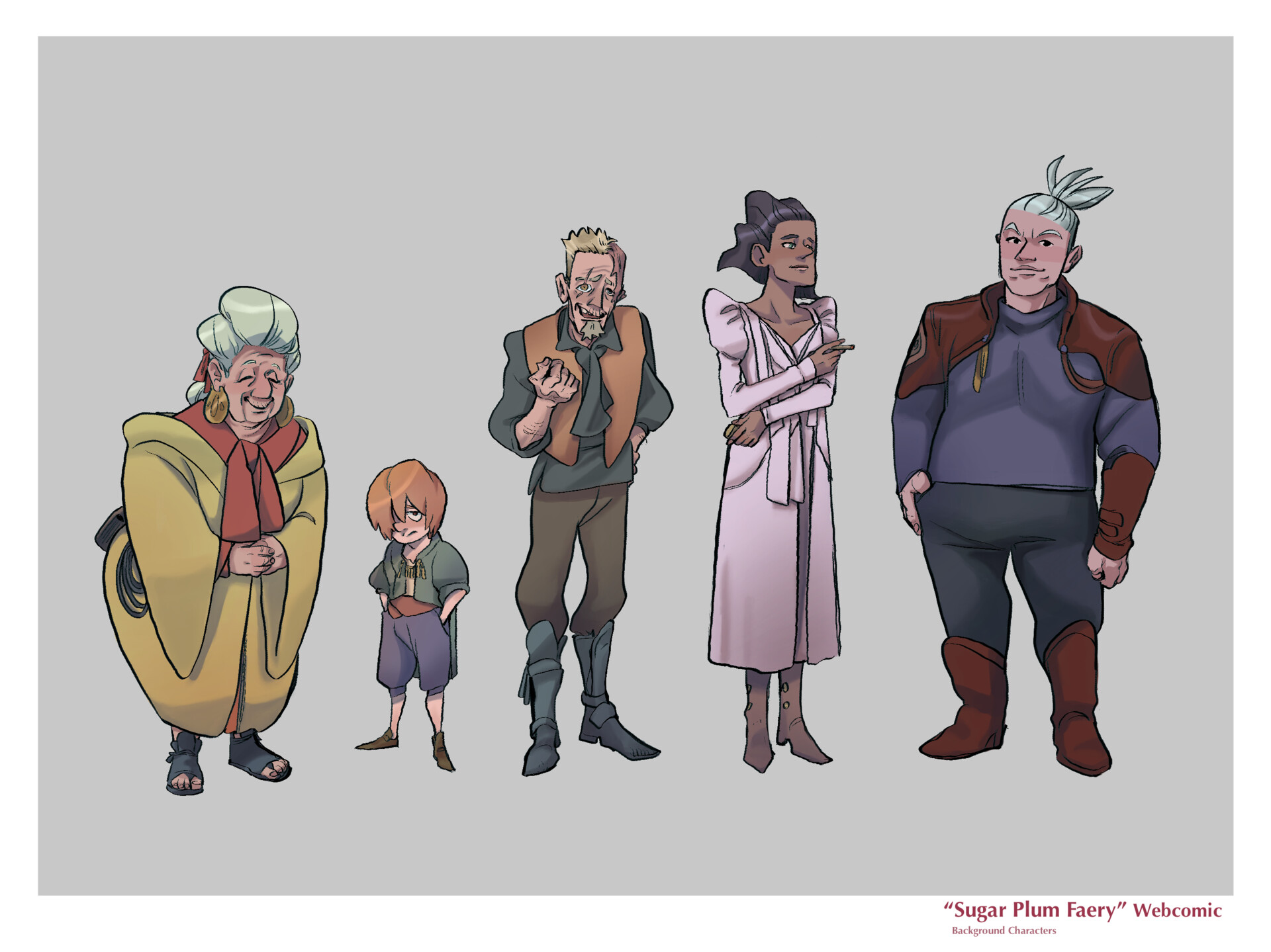 ArtStation Background Character Designs