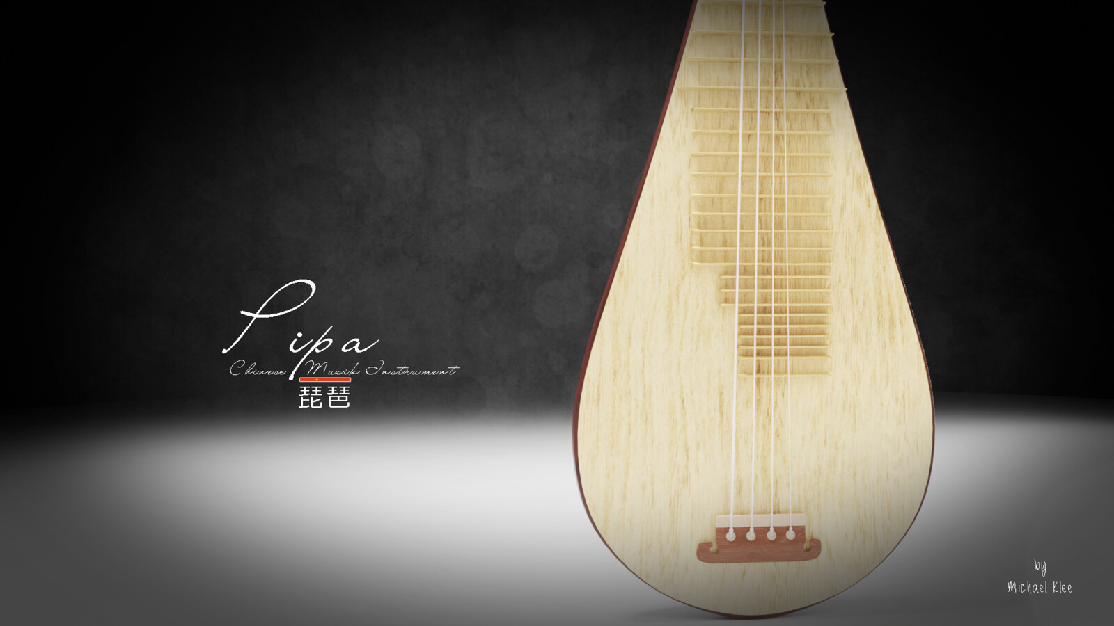 Pipa 琵琶 - Chinese musical Instrument sepparate