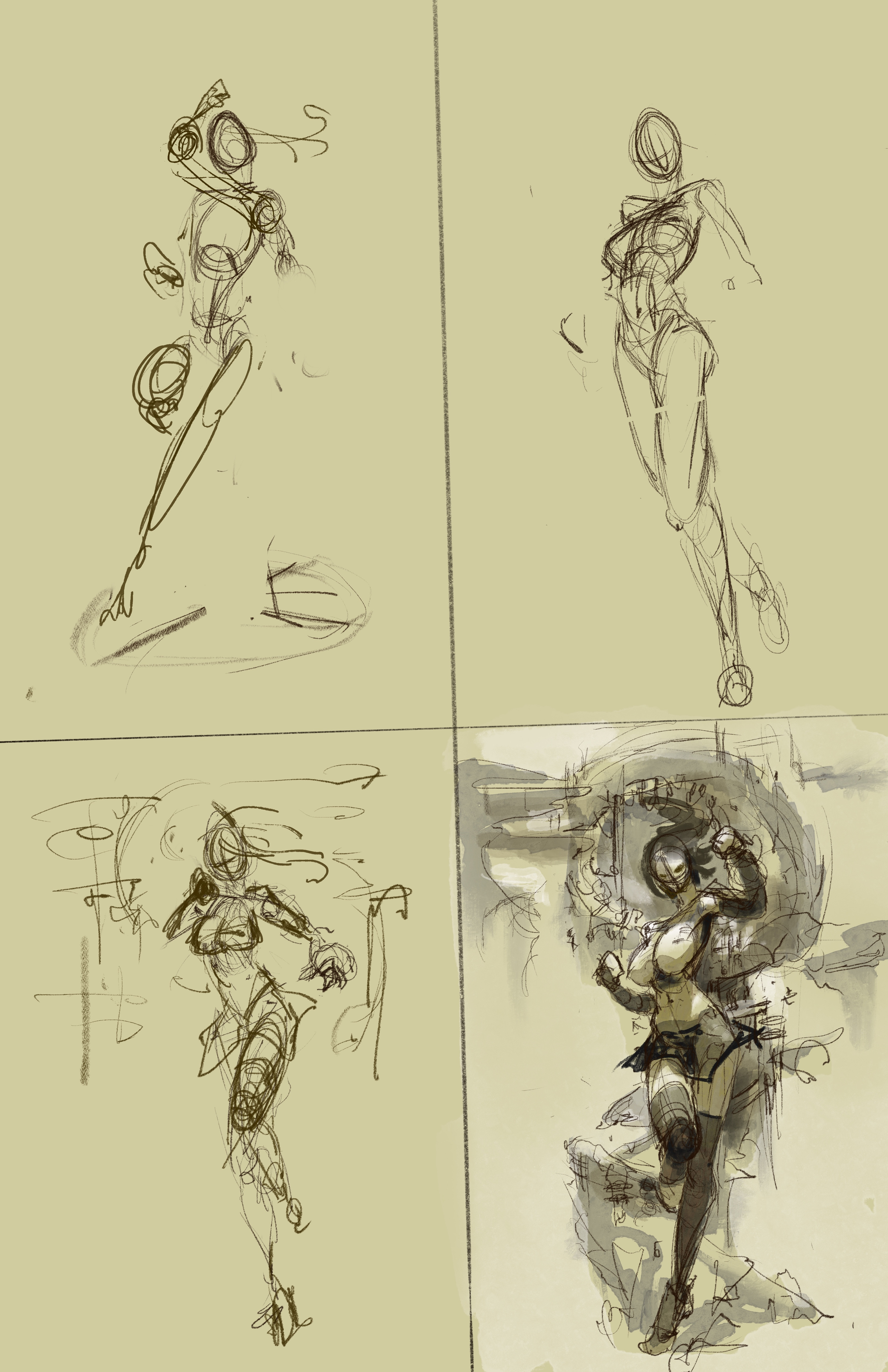 4 rough thumbnails out of 8