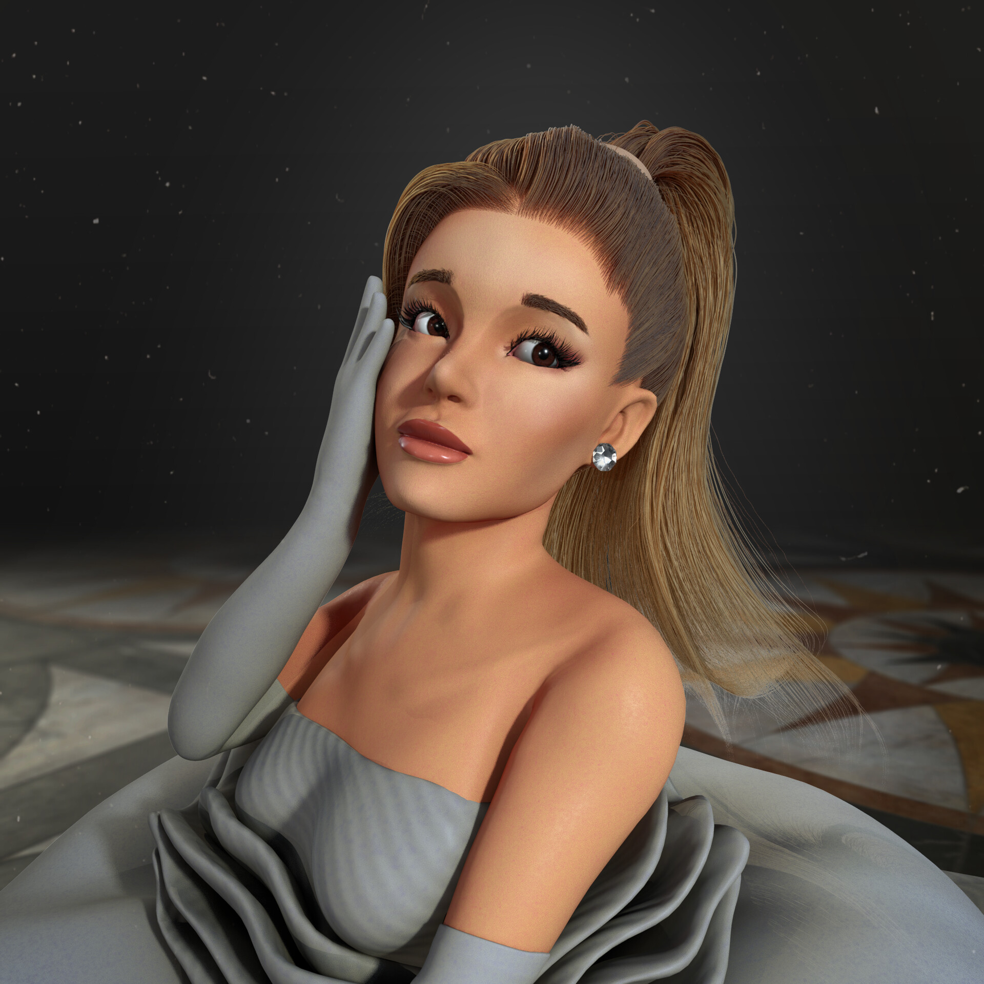 Artstation Ariana Grande Grammy Awards 2020 Arief Danial Norizam