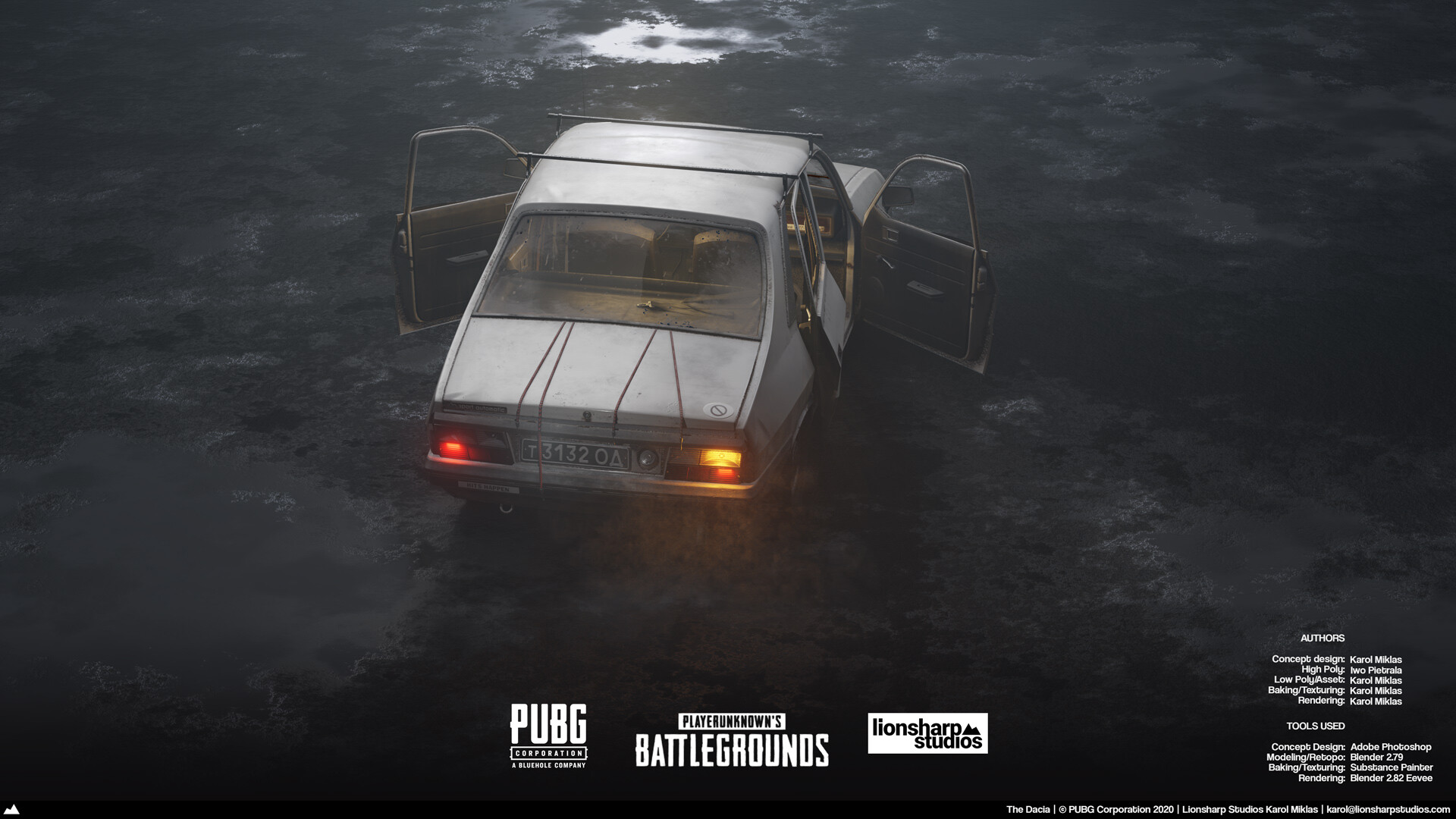Dacia акула pubg