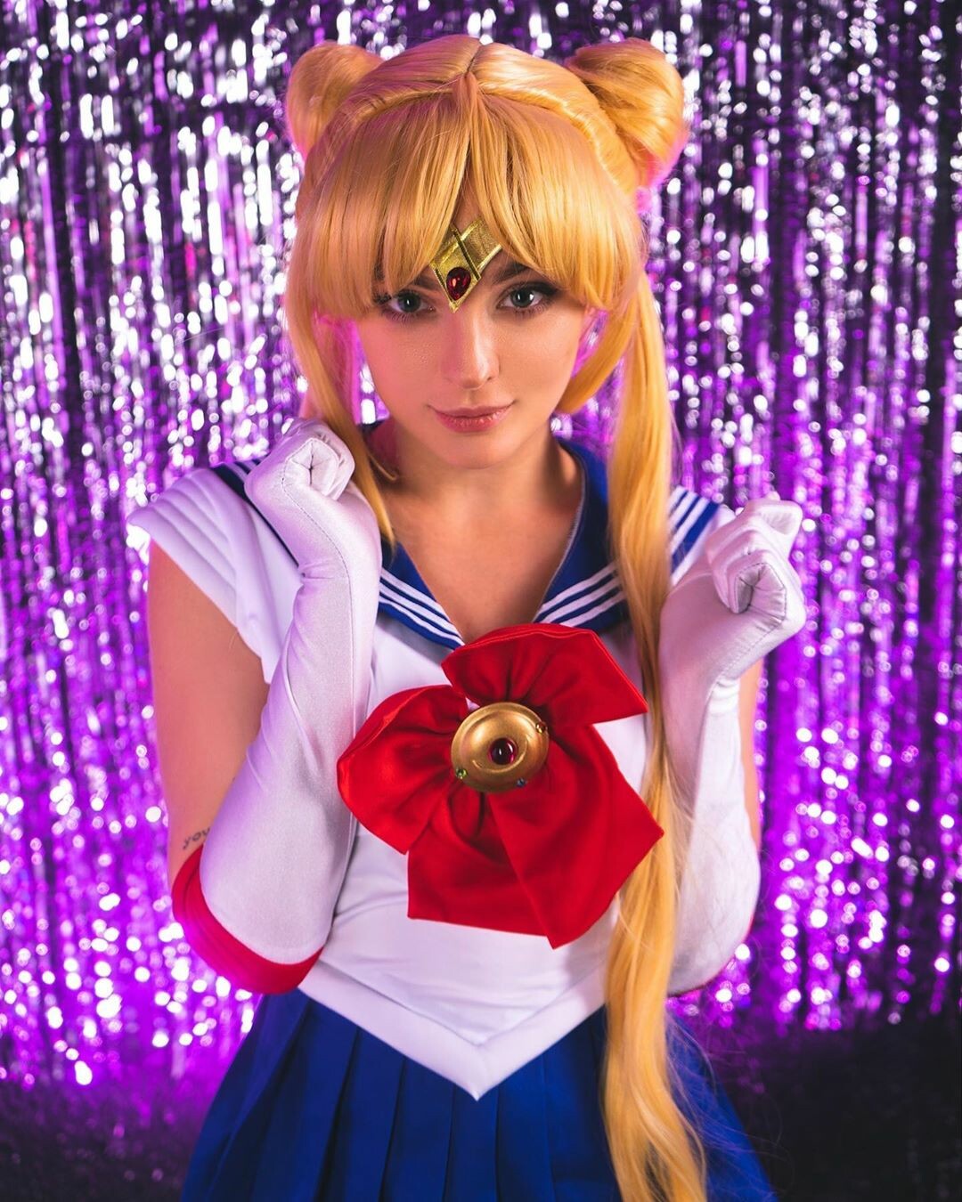 Cosplay Usagi Tsukino from Sailor Moon.