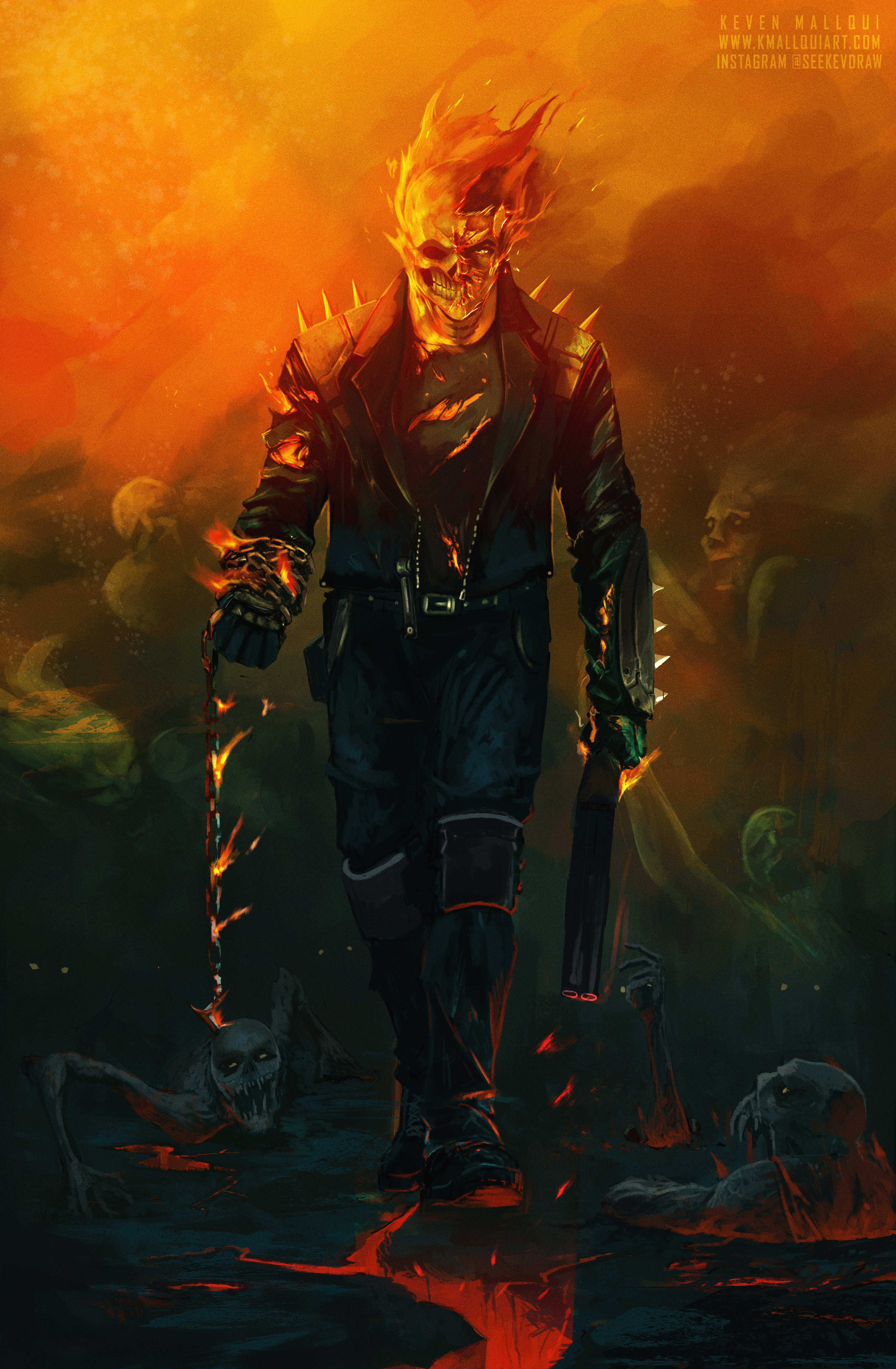 Artstation Ghost Rider Keven Mallqui,Hd Nature Picture Free Download
