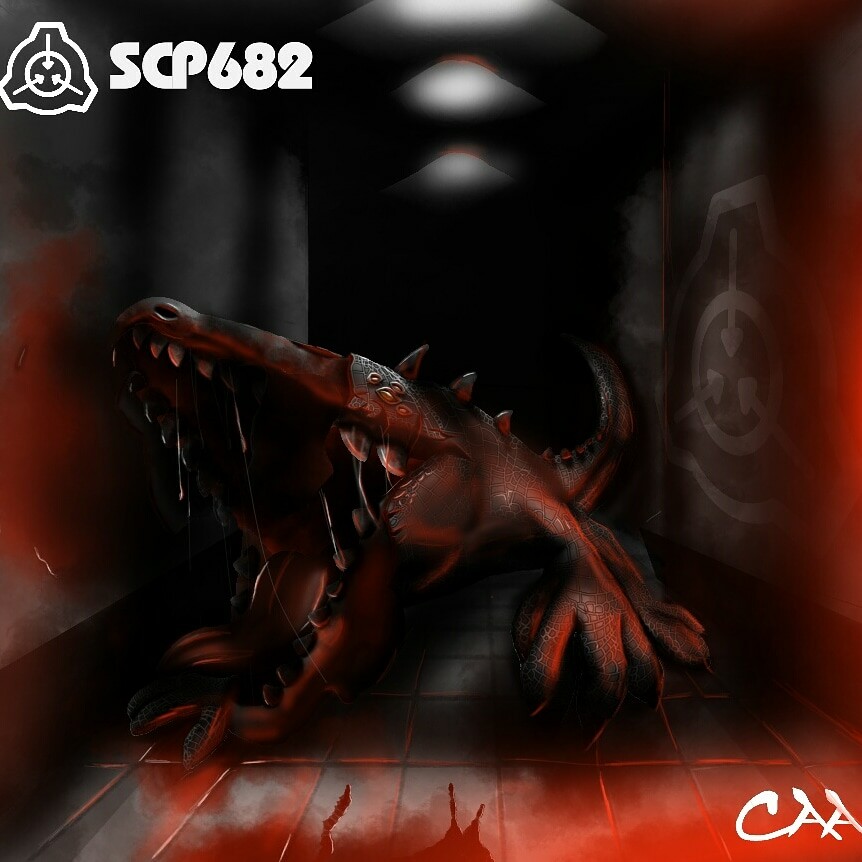 Scp-682 because why not? some artist - Illustrations ART street