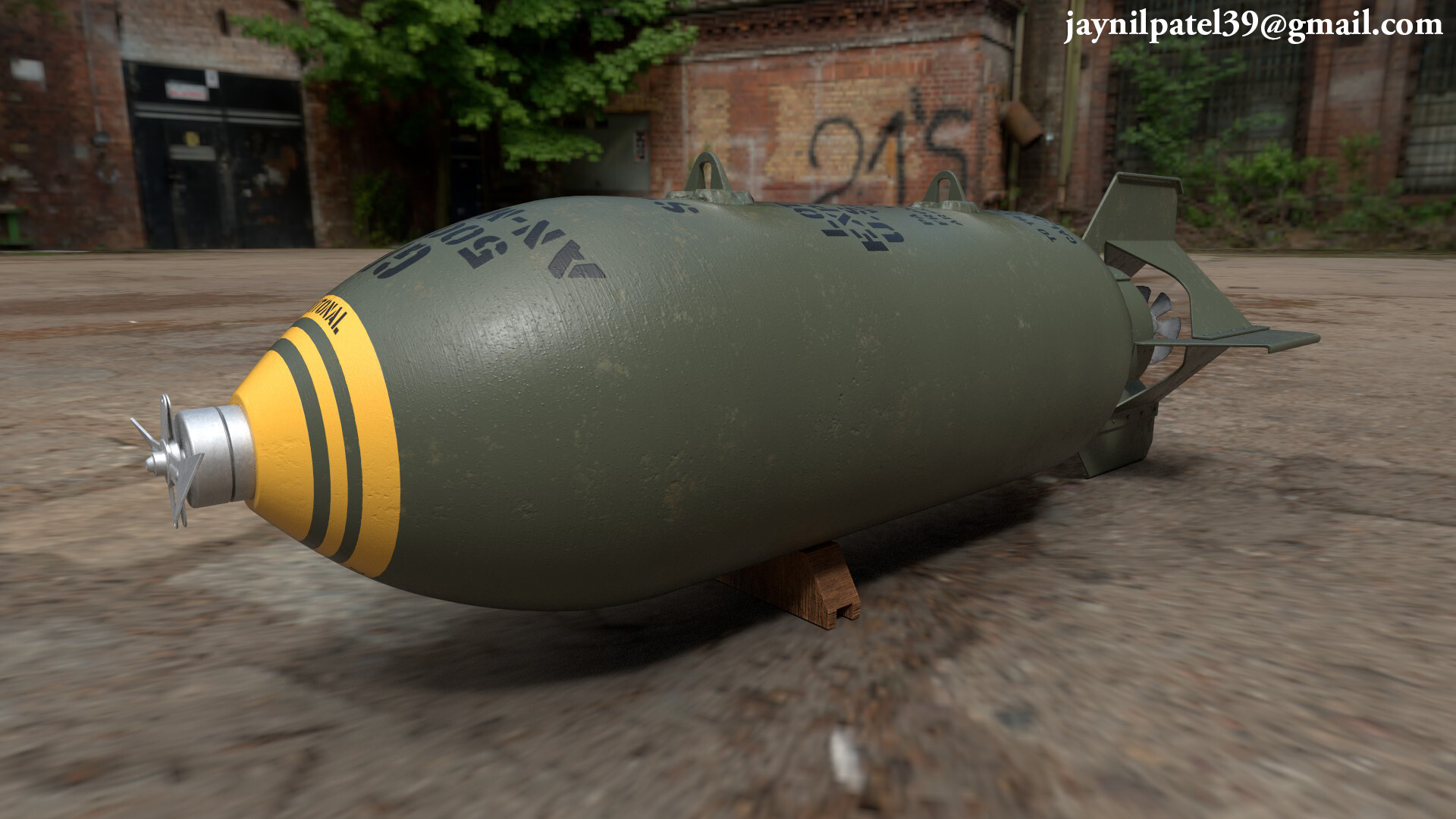 jaynil-patel-ww2-u-s-anm109a1-500-pound-aircraft-bomb