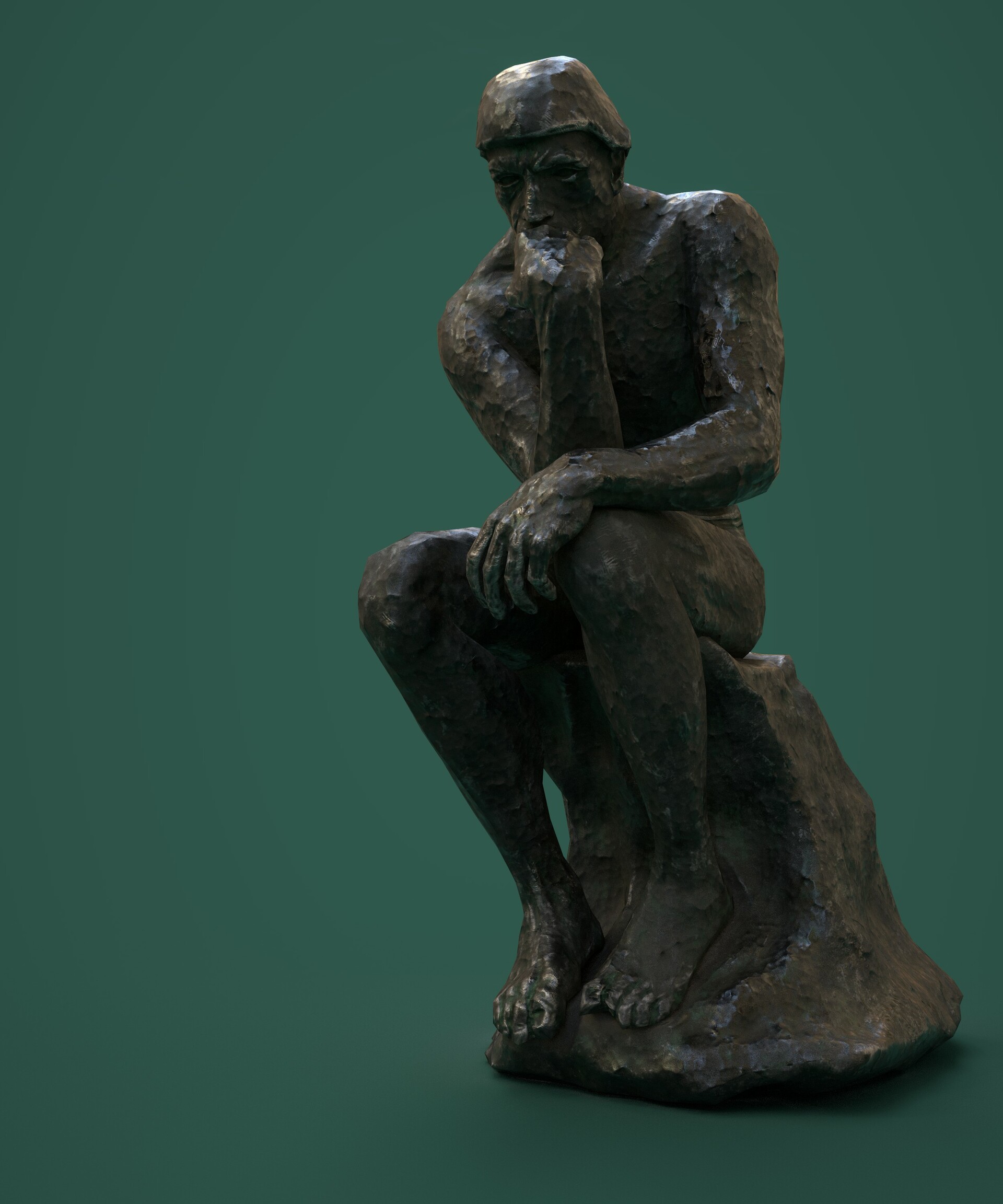 Fazal Ullah Khan Taemoor The Thinker A Study Of Rodin S Famous Sculpture And My Take On The Surface 606 free 3d sculpture models ready for 3d printing. fazal ullah khan taemoor