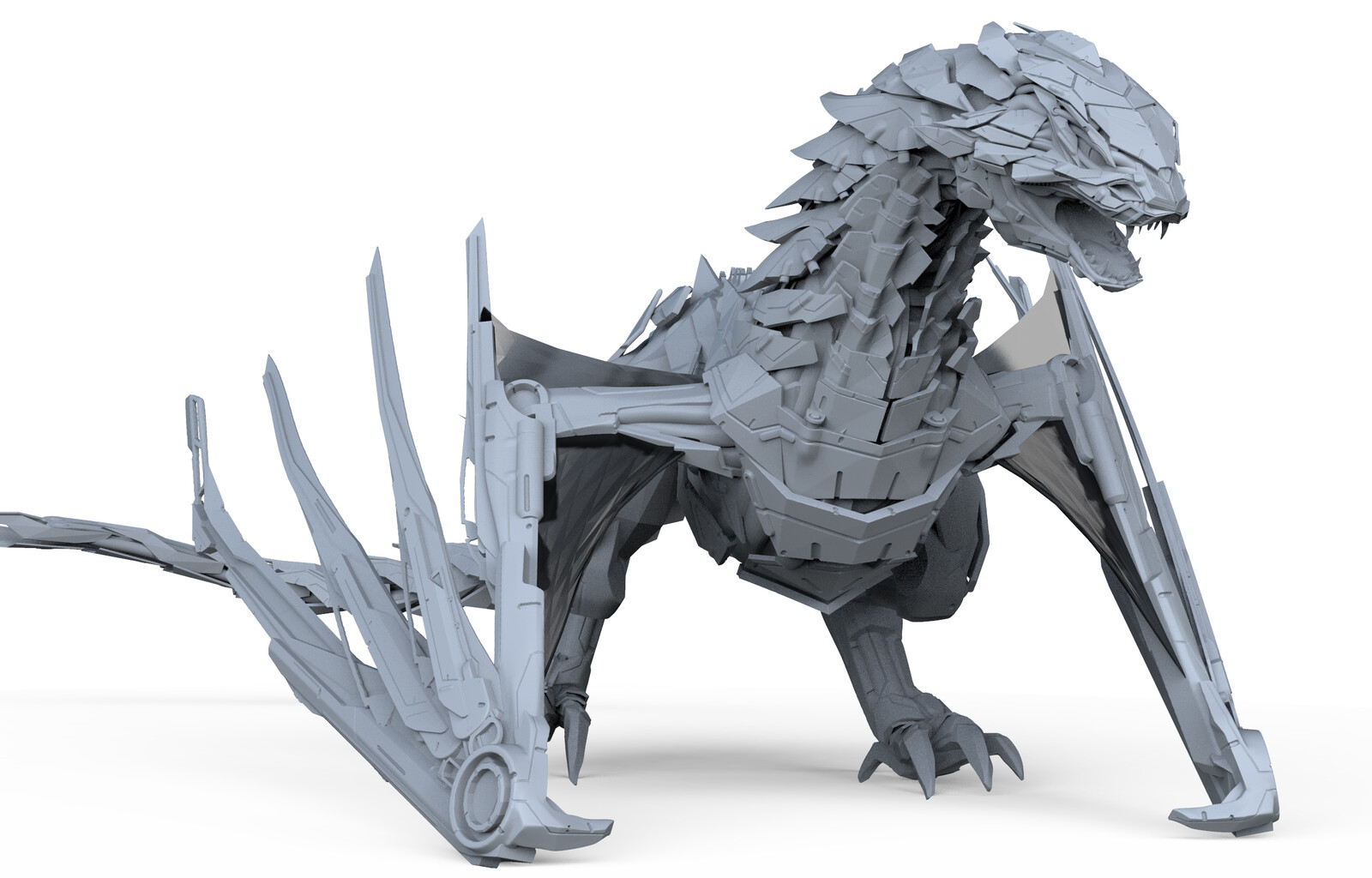 Mecha Dragon Concept Sculpt