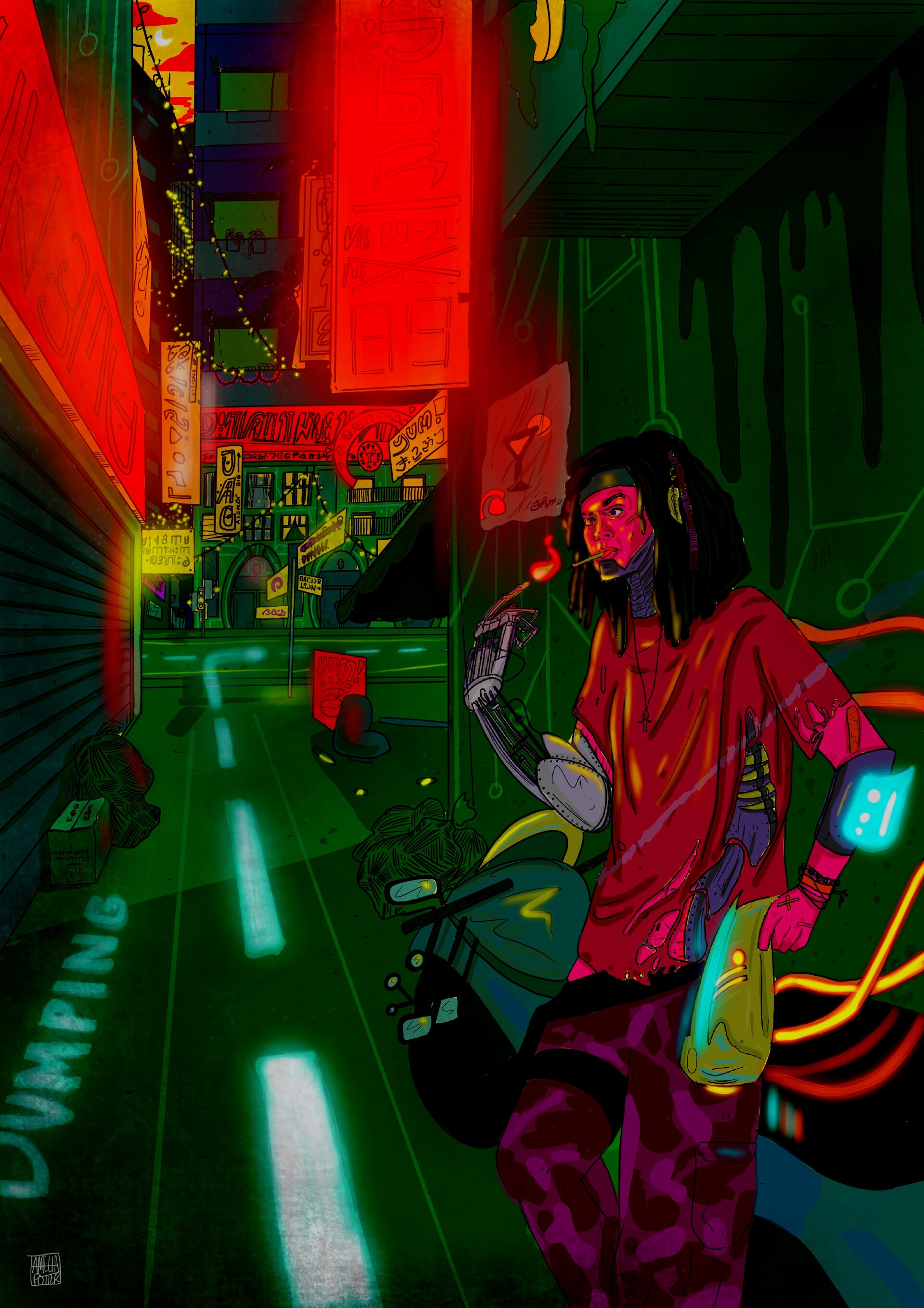 ArtStation - Shortlisted Design 'Cyberpunk' - Talenthouse Submission