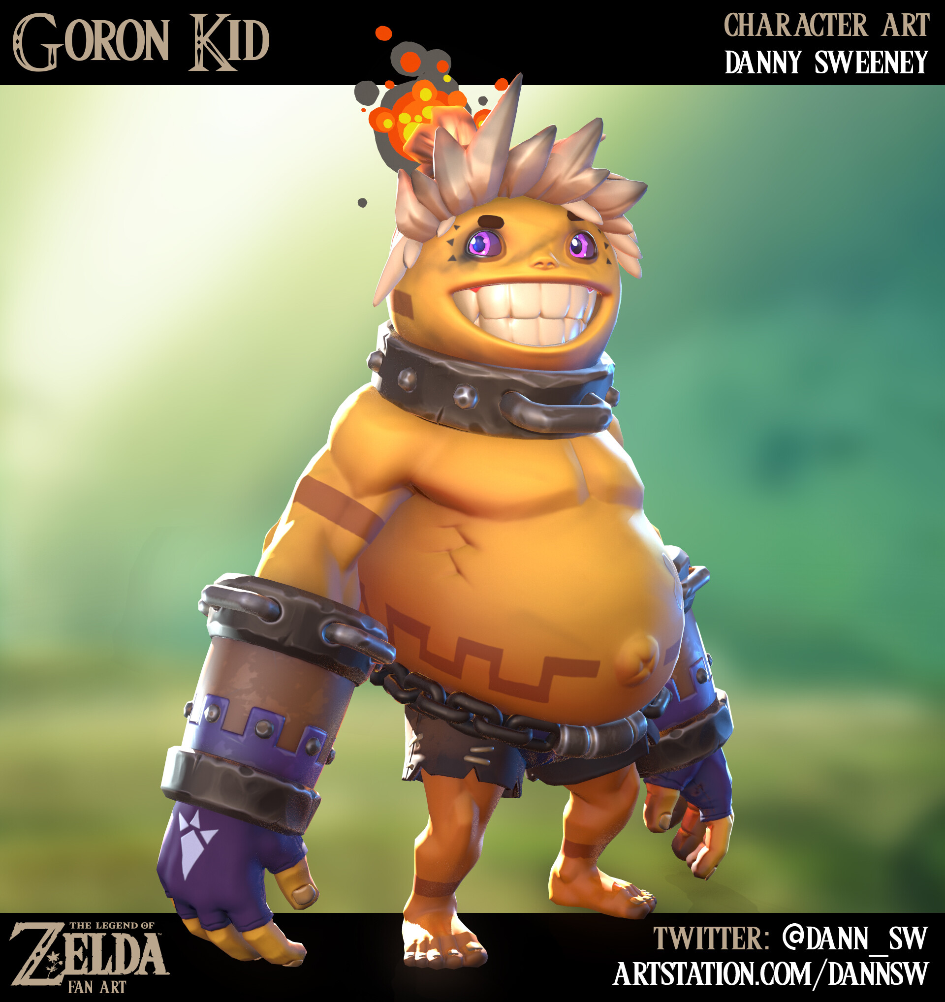 Danny Sweeney The Legend Of Zelda Goron Kid Fan Art