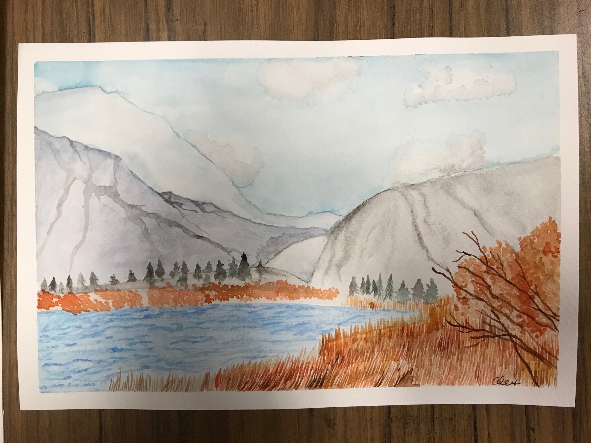 Artstation - Watercolor Landscape Practice, Alyx Anderson