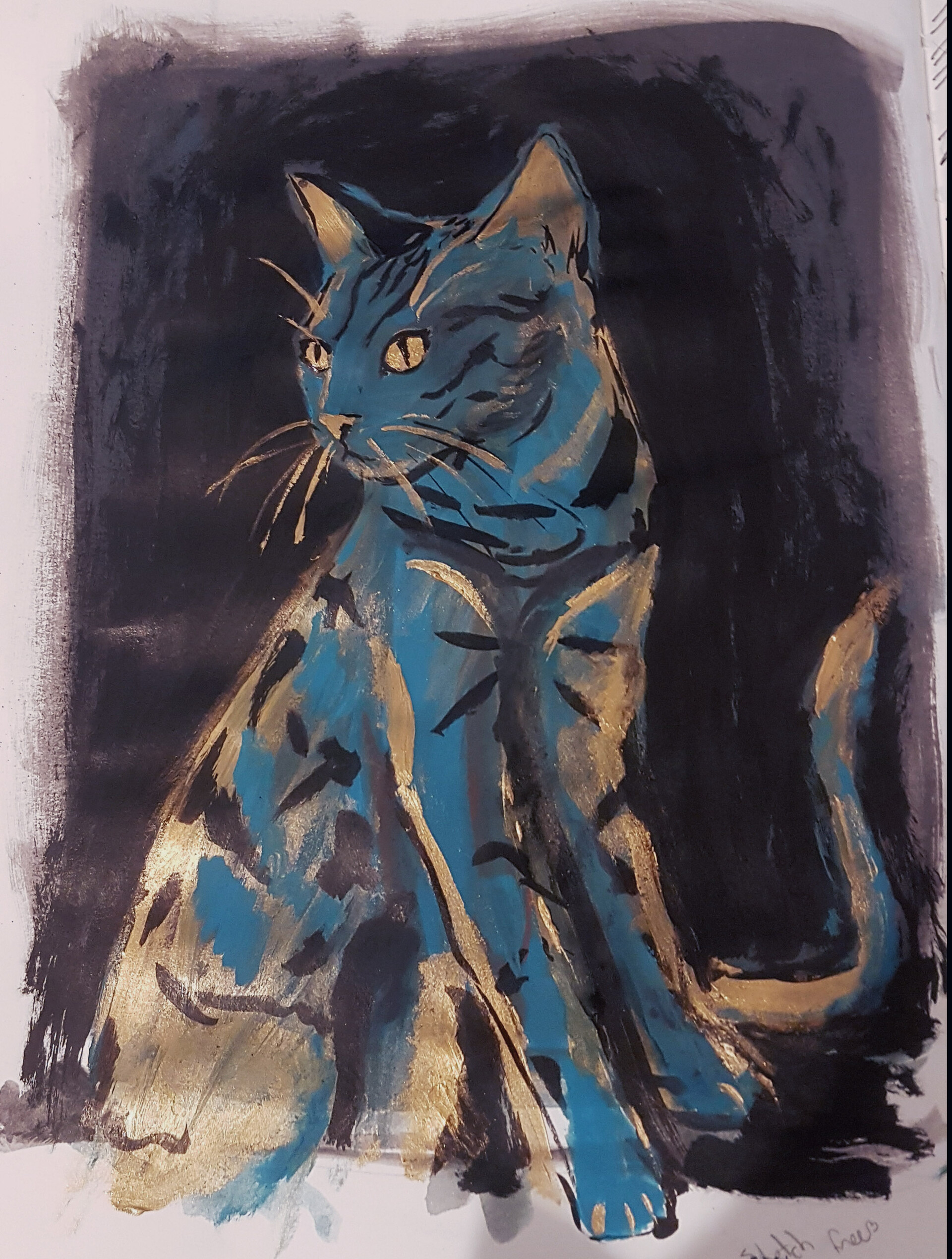 ArtStation - Blue cat
