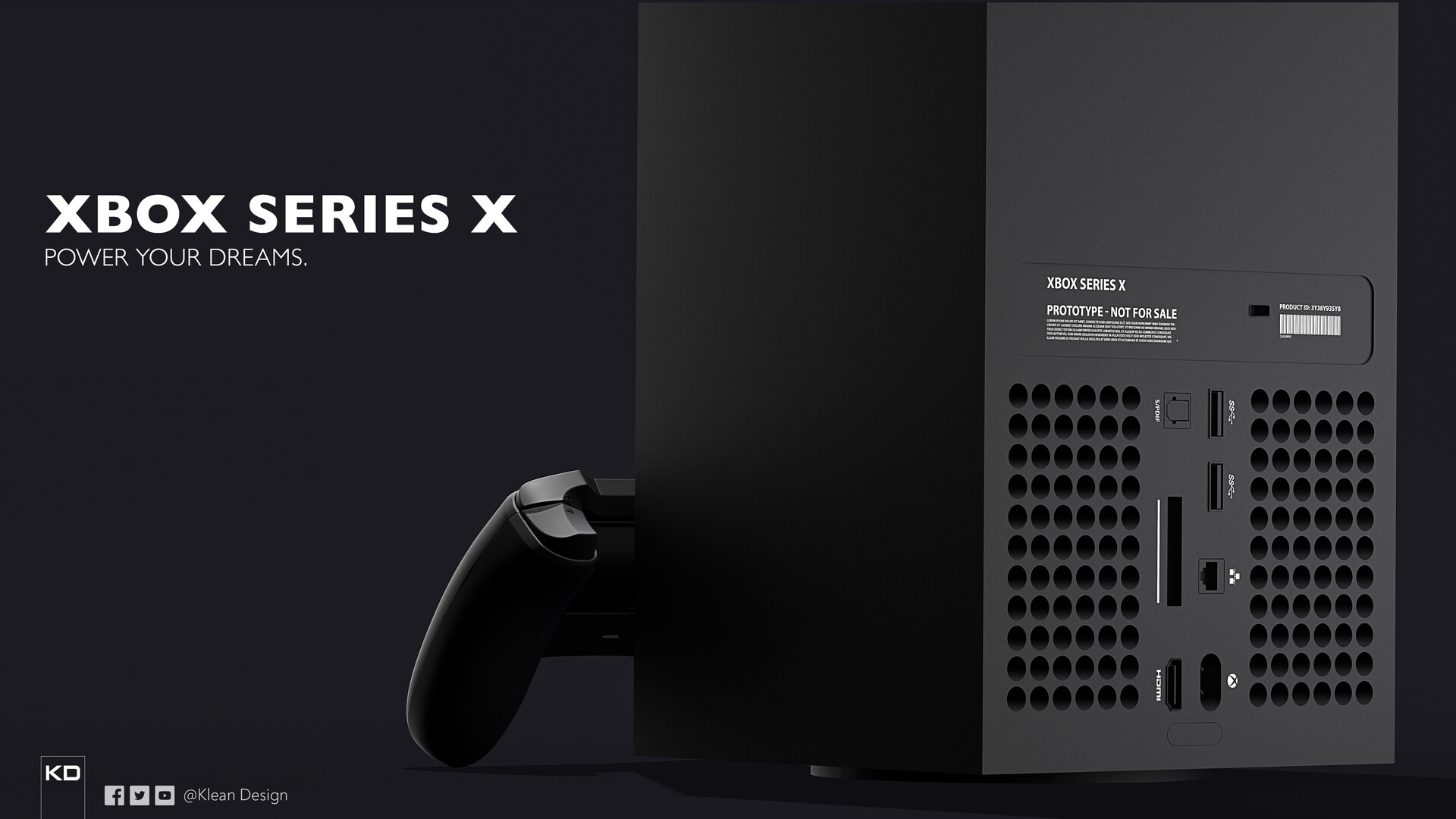 Klean Design Xbox Series X Modeling And Rendering