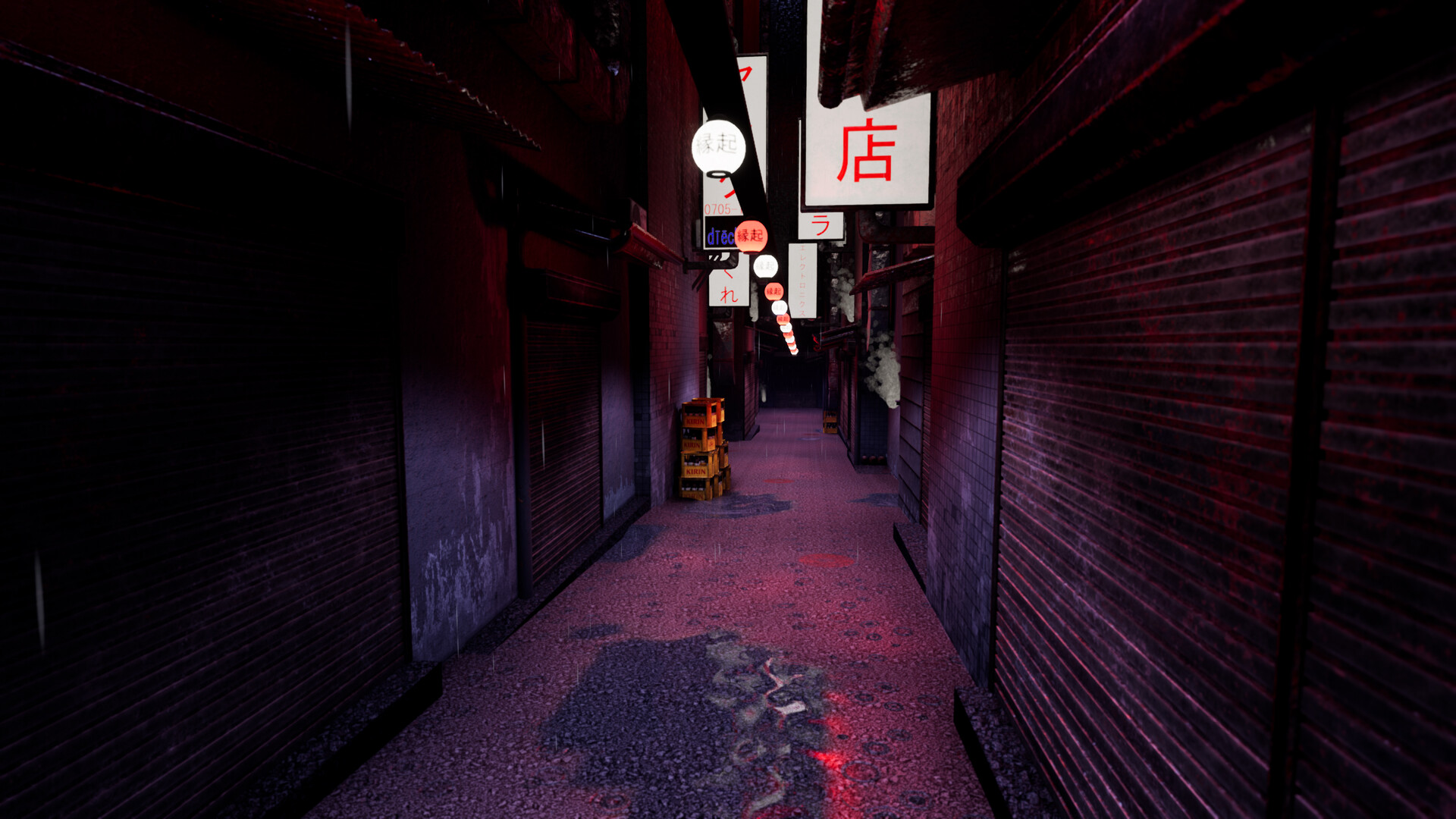 Artstation Japanese Alleyway Environment