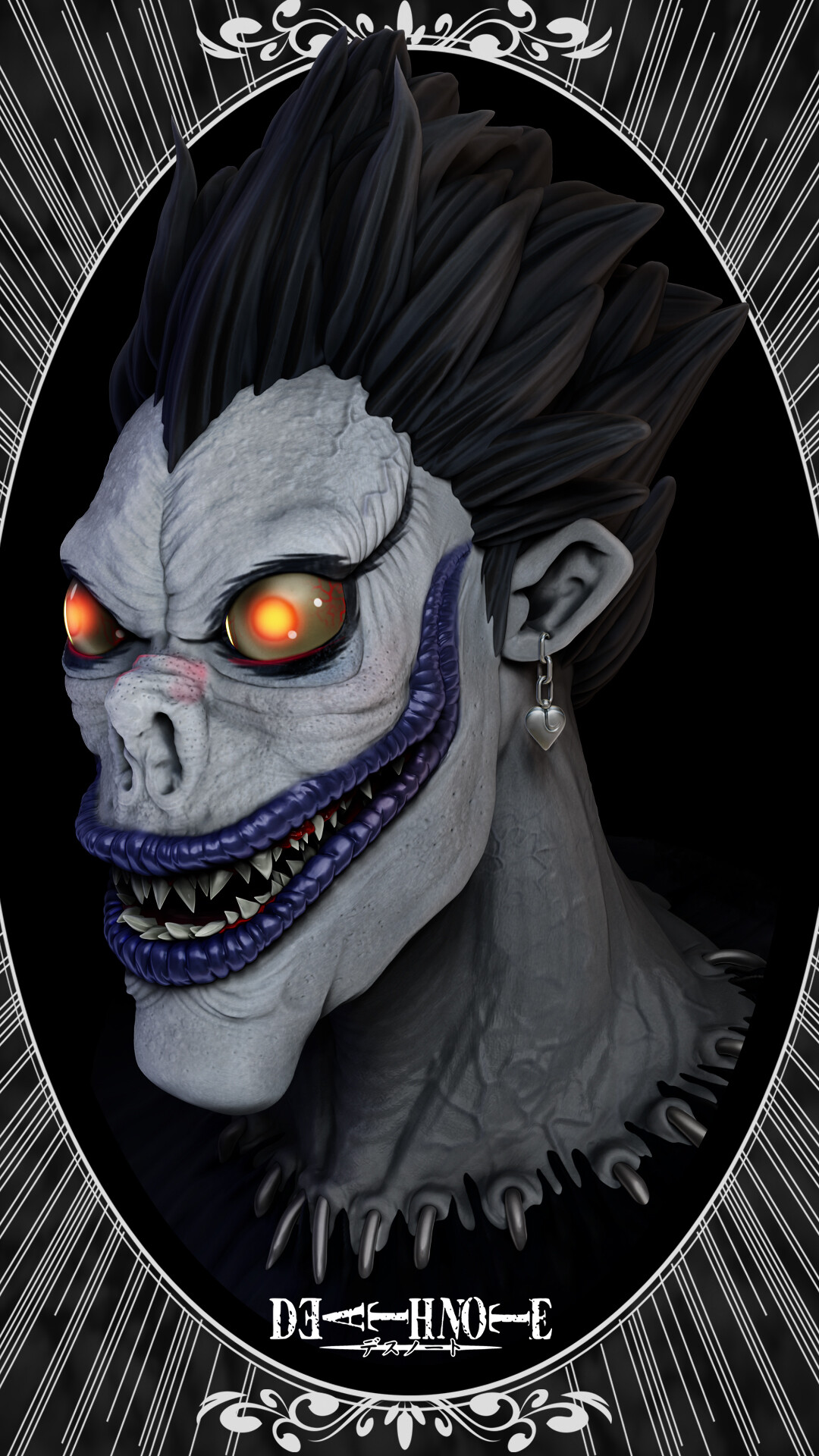 Artstation Shinigami Ryuk Francisco Hidalgo