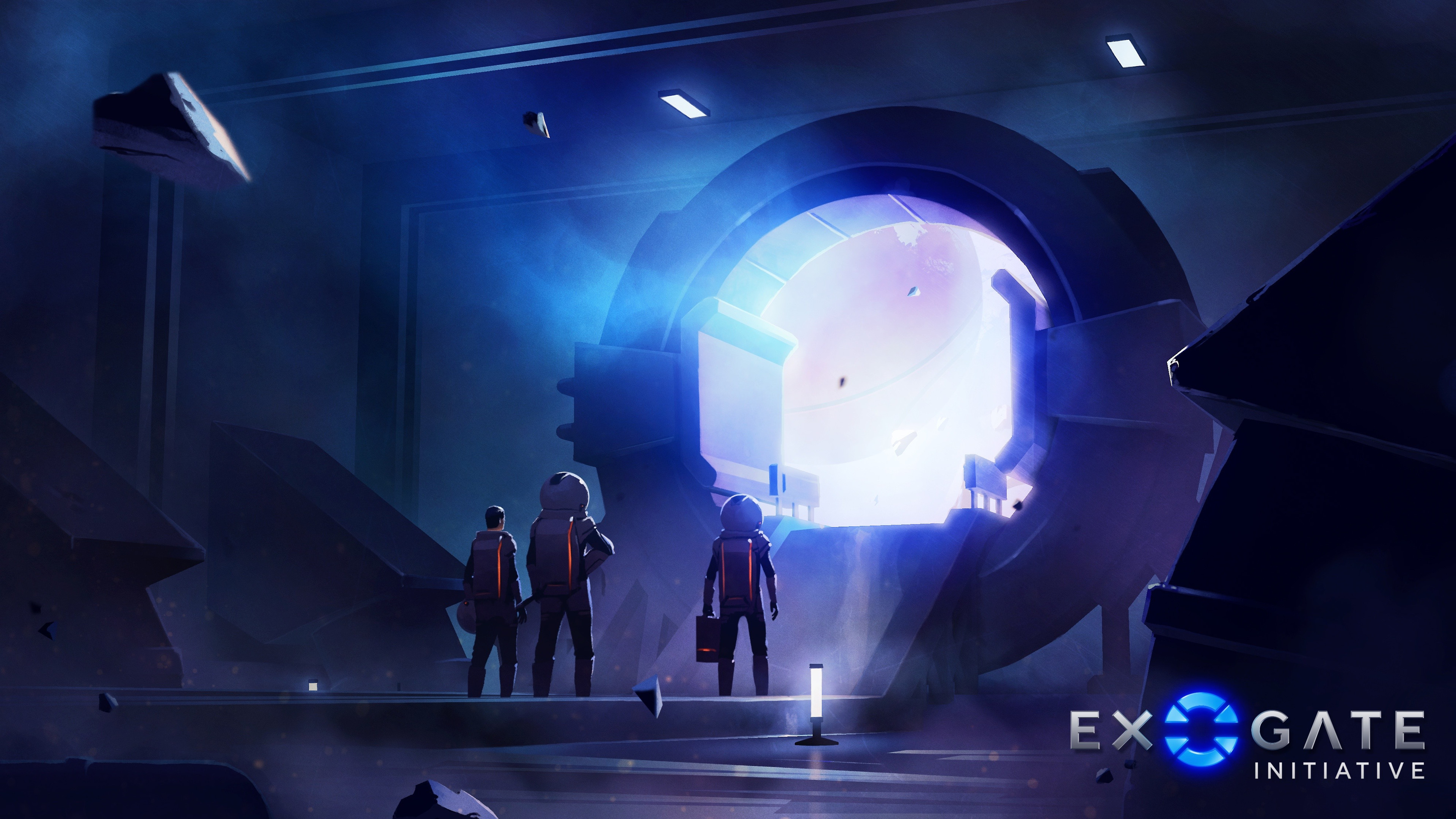Initial portal room concept painting 