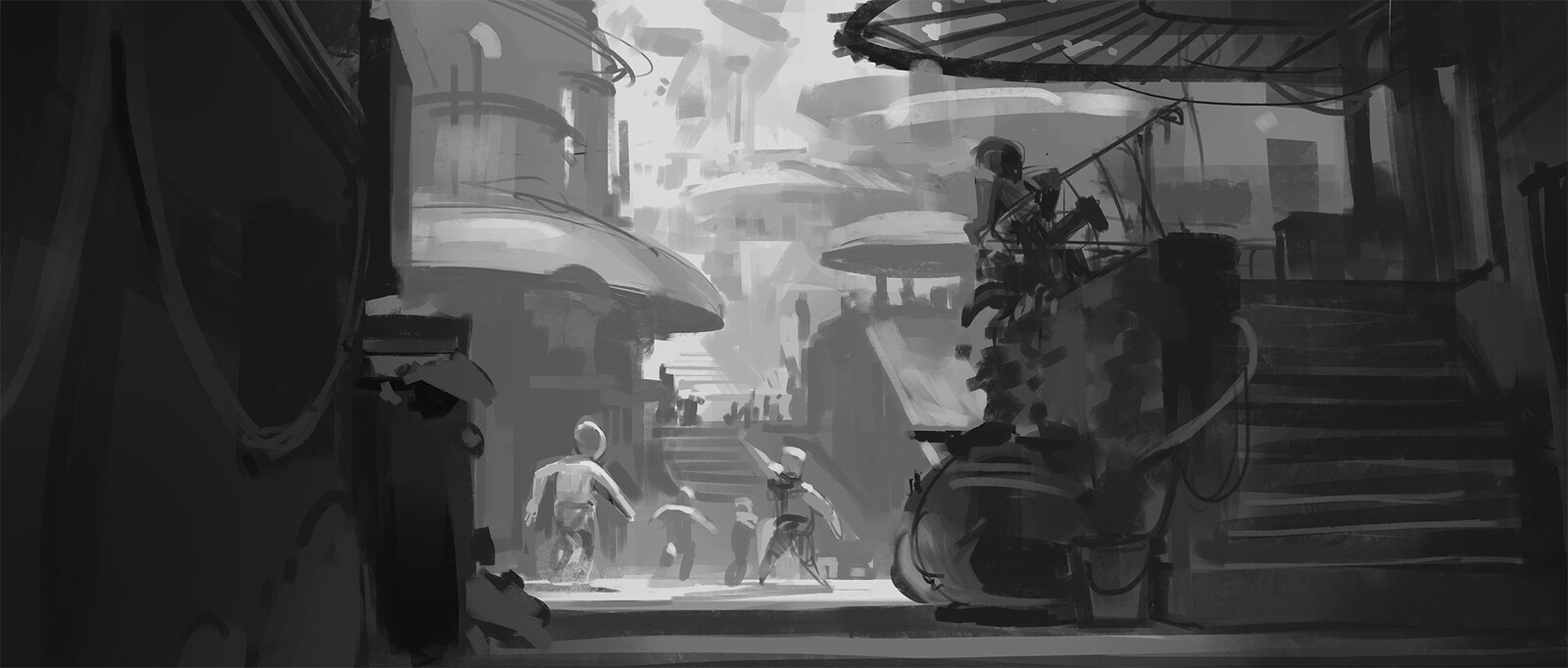 B&amp;W Comp Sketch