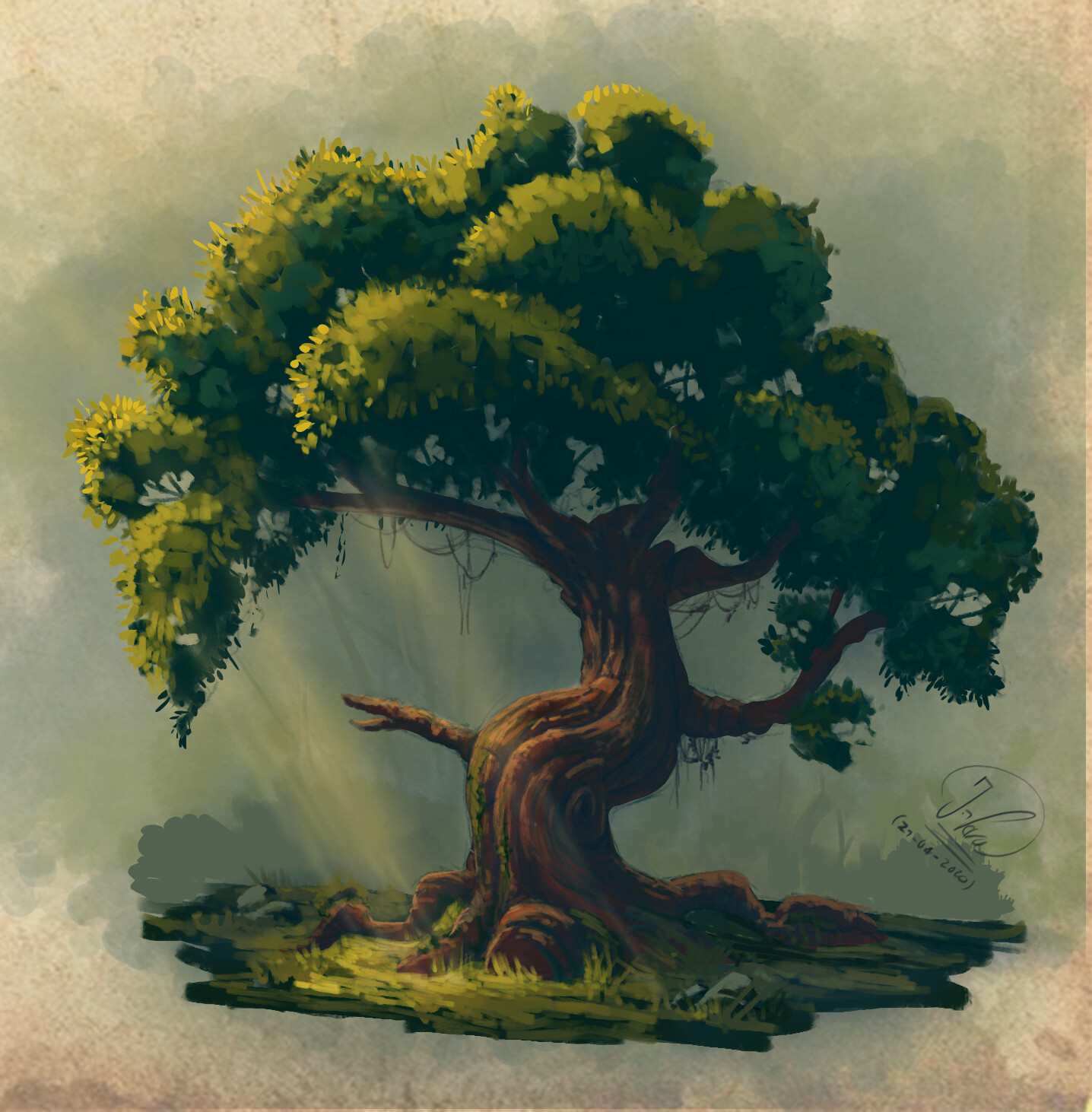 ArtStation fantasy tree