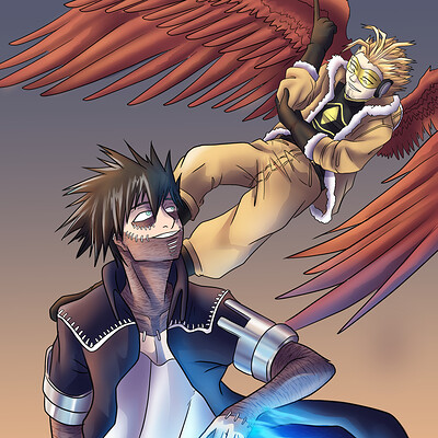 Dabi and Hawks - Boku No Hero Academia.