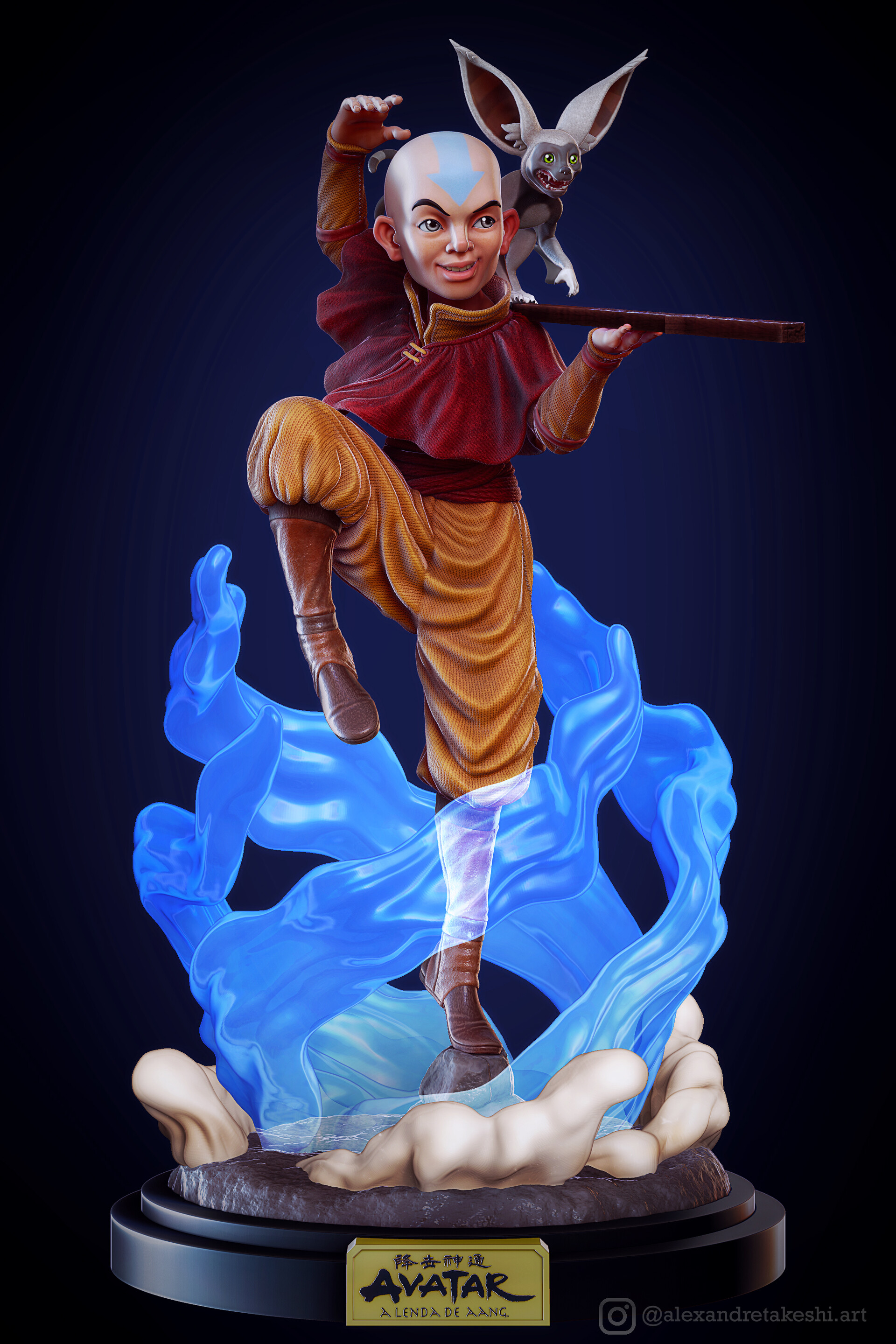 pic Aang Fan Art Avatar Last Airbender last airbender fan art alexandre takeshi