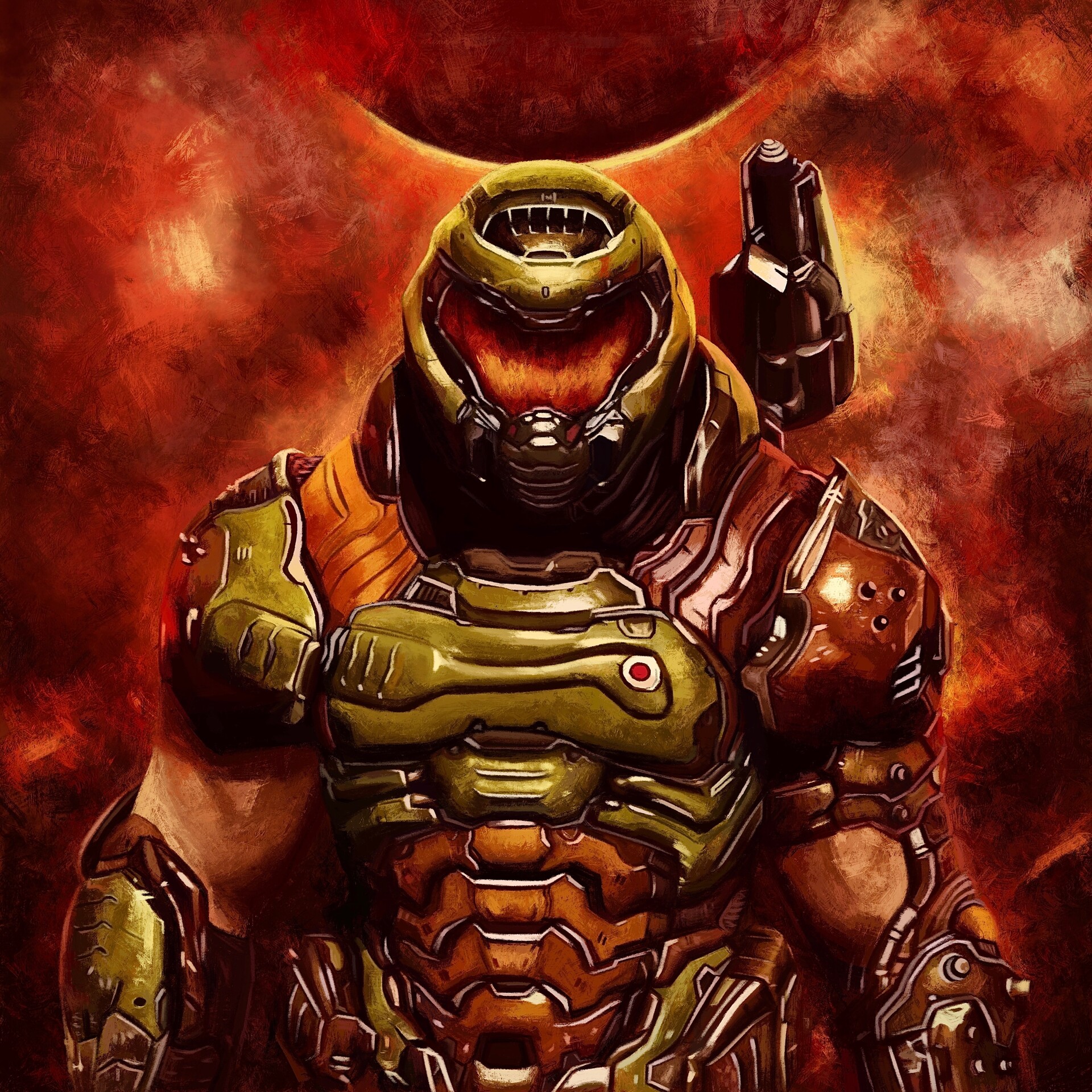 Doom Slayer Artstation Artstation Doom Slayer Oliver Zhang artstation doom slayer oliver zhang