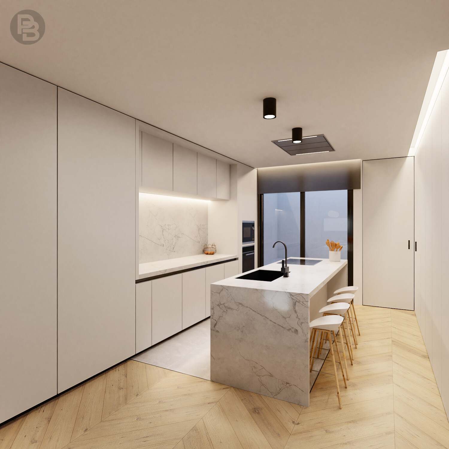 Livingroom + kitchen