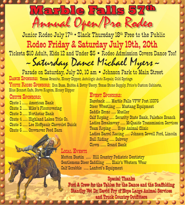 ArtStation Marble Falls rodeo flyer