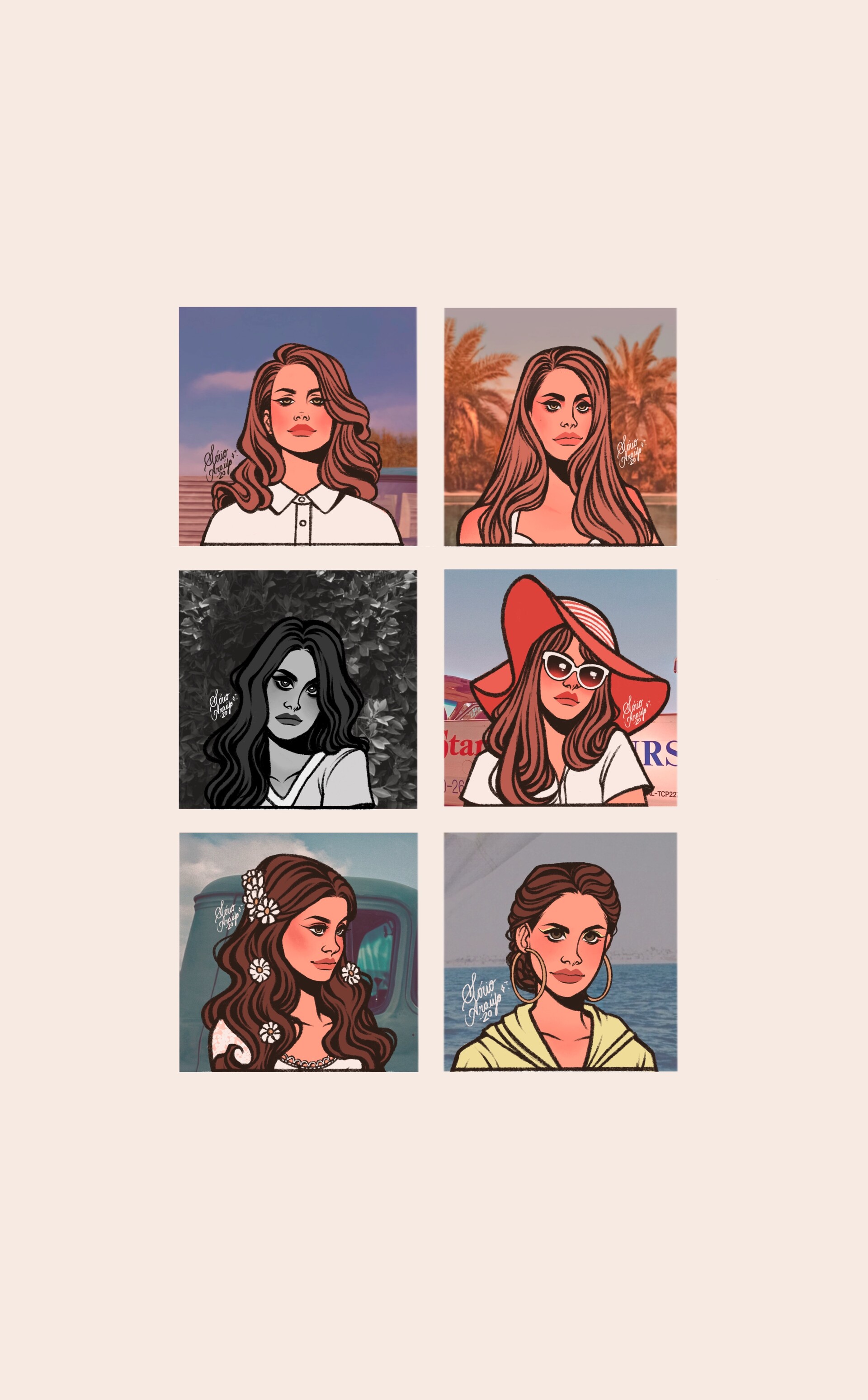 artstation lana del rey album covers