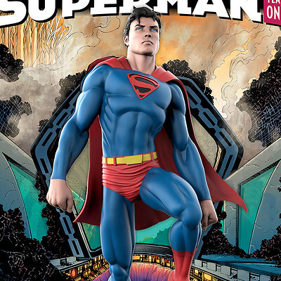 Alterton bizarre superman year one cover mockup