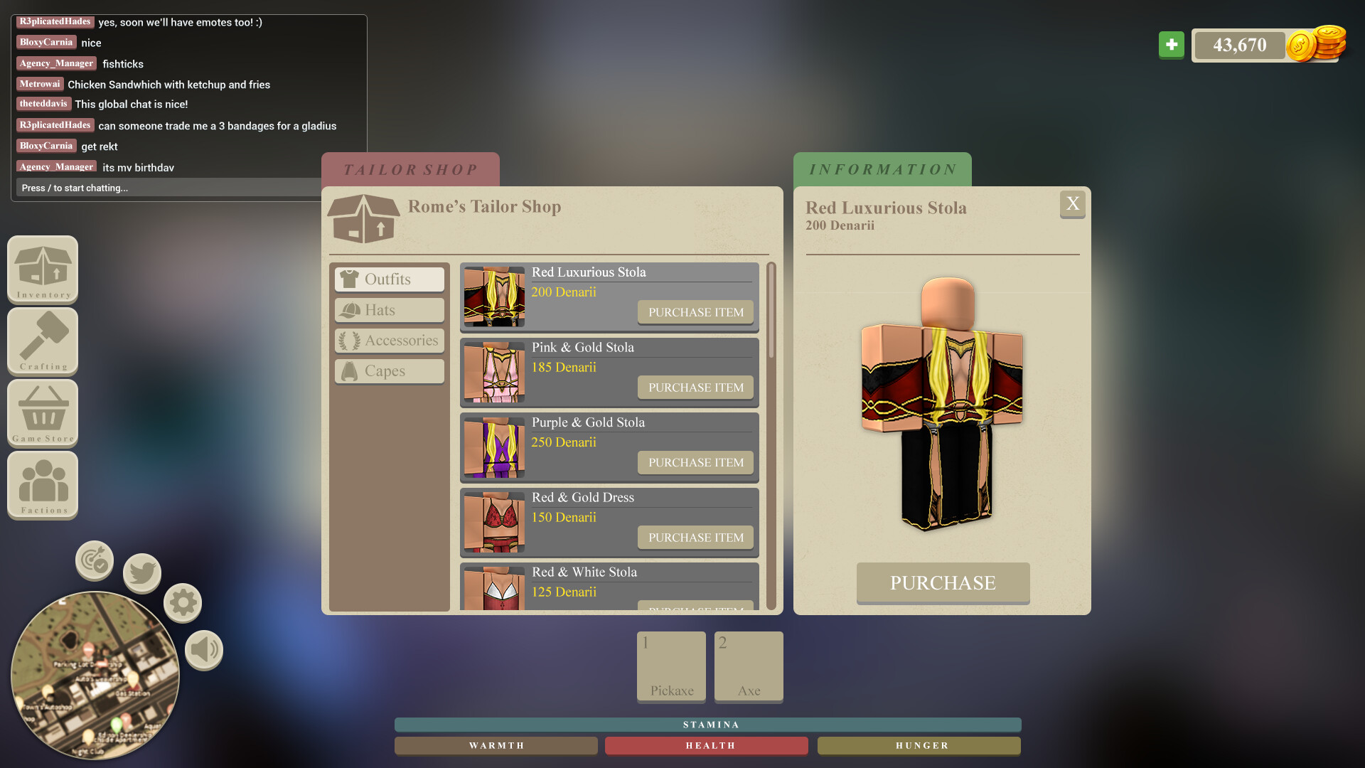 Artstation Roblox Rome Game Ui Ted Davis - inventory system roblox