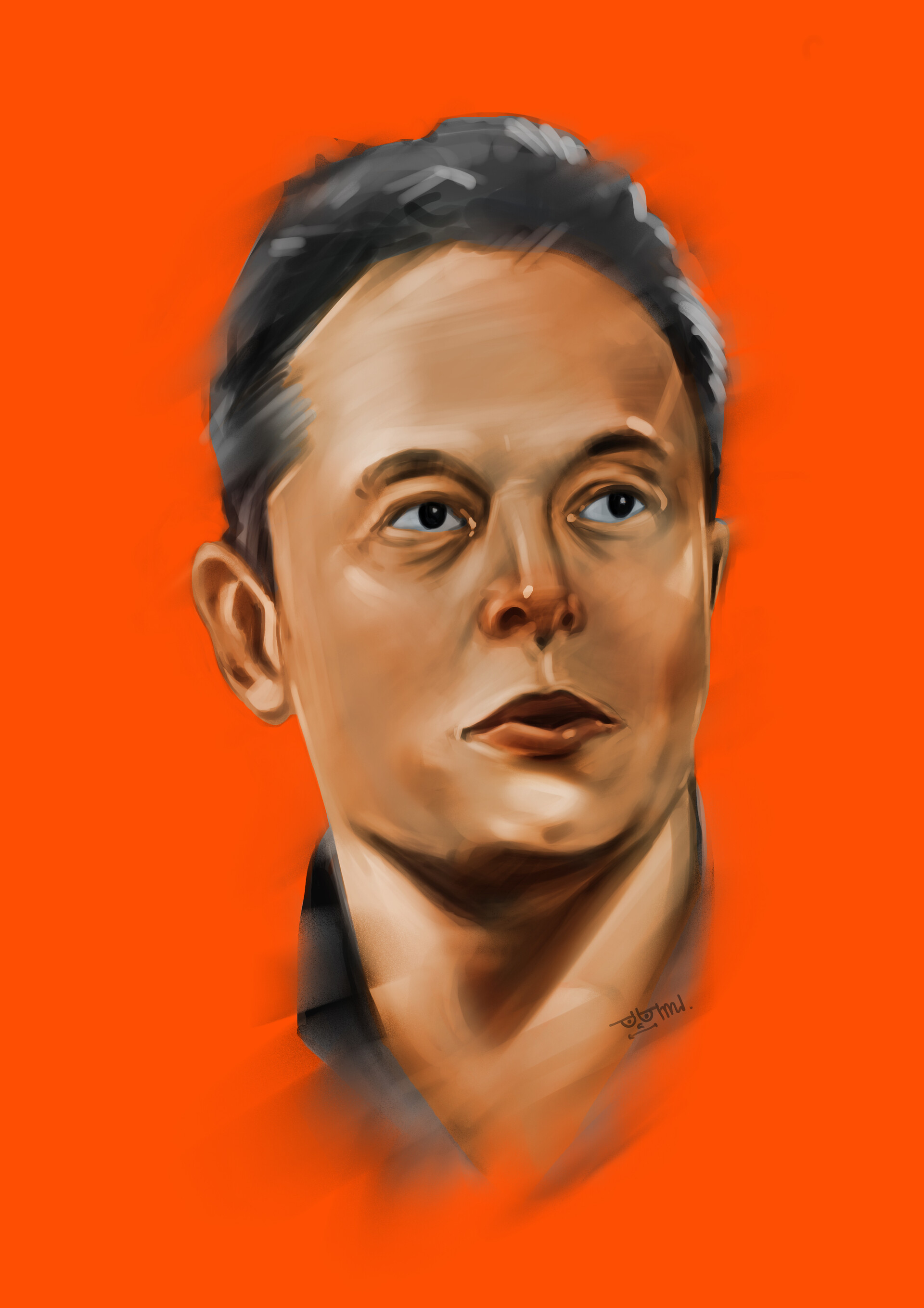 Artstation Elon Musk Portrait Max Whitehall