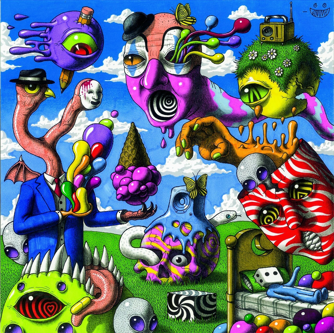 Artstation Another Psychedelic Album Cover Jimmy Alonzo