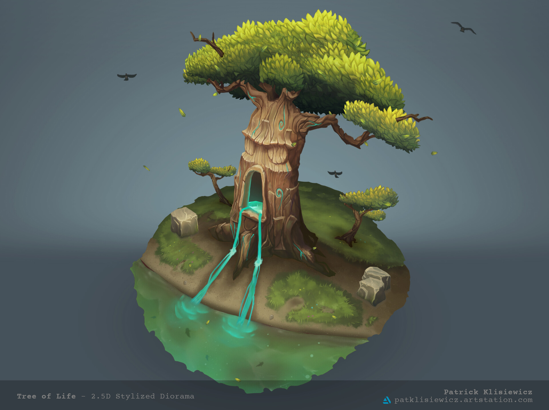 Artstation Tree Of Life 2 5d Diorama Pat Klisiewicz
