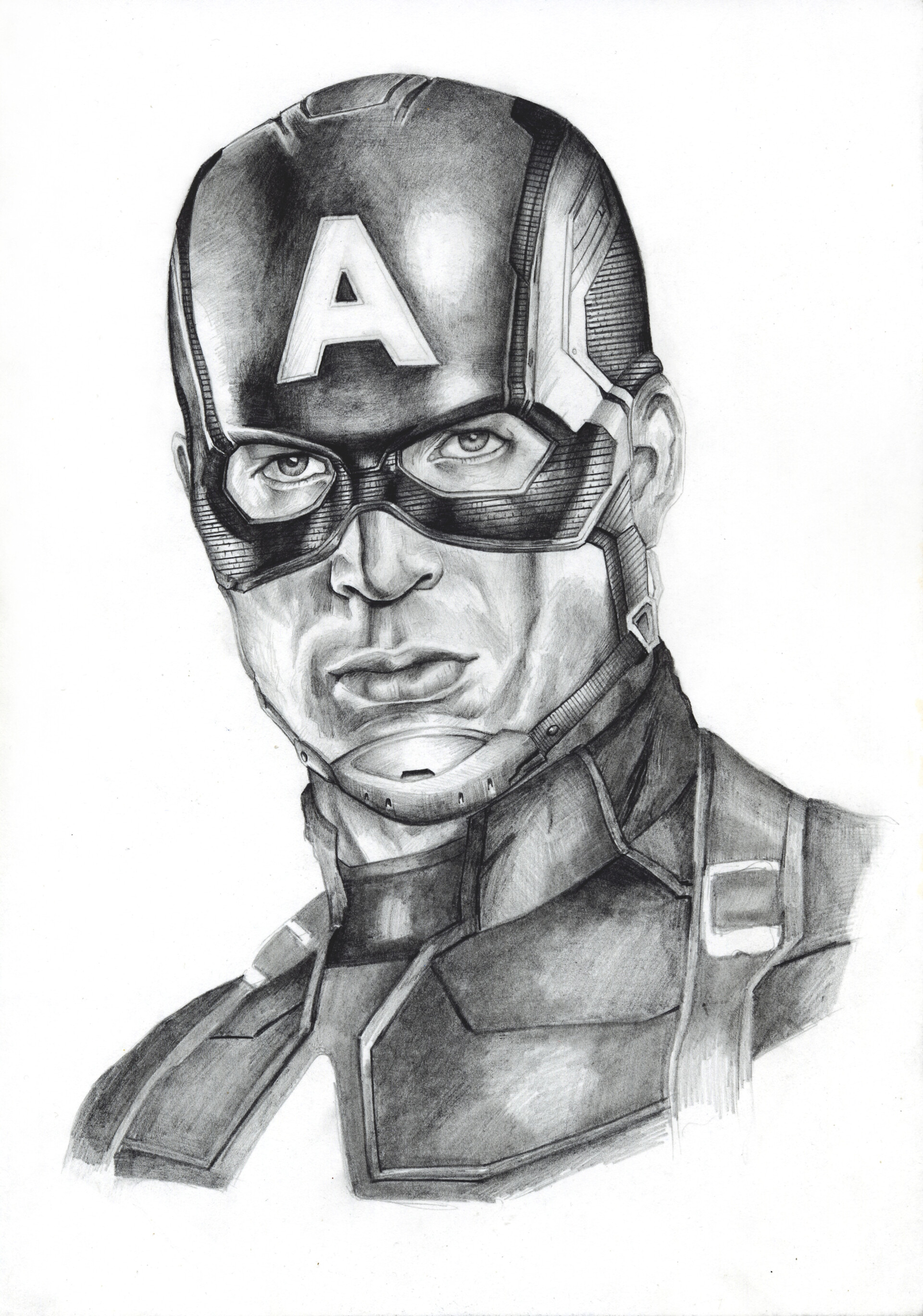 Captain America Sketch PRINT - Etsy Singapore