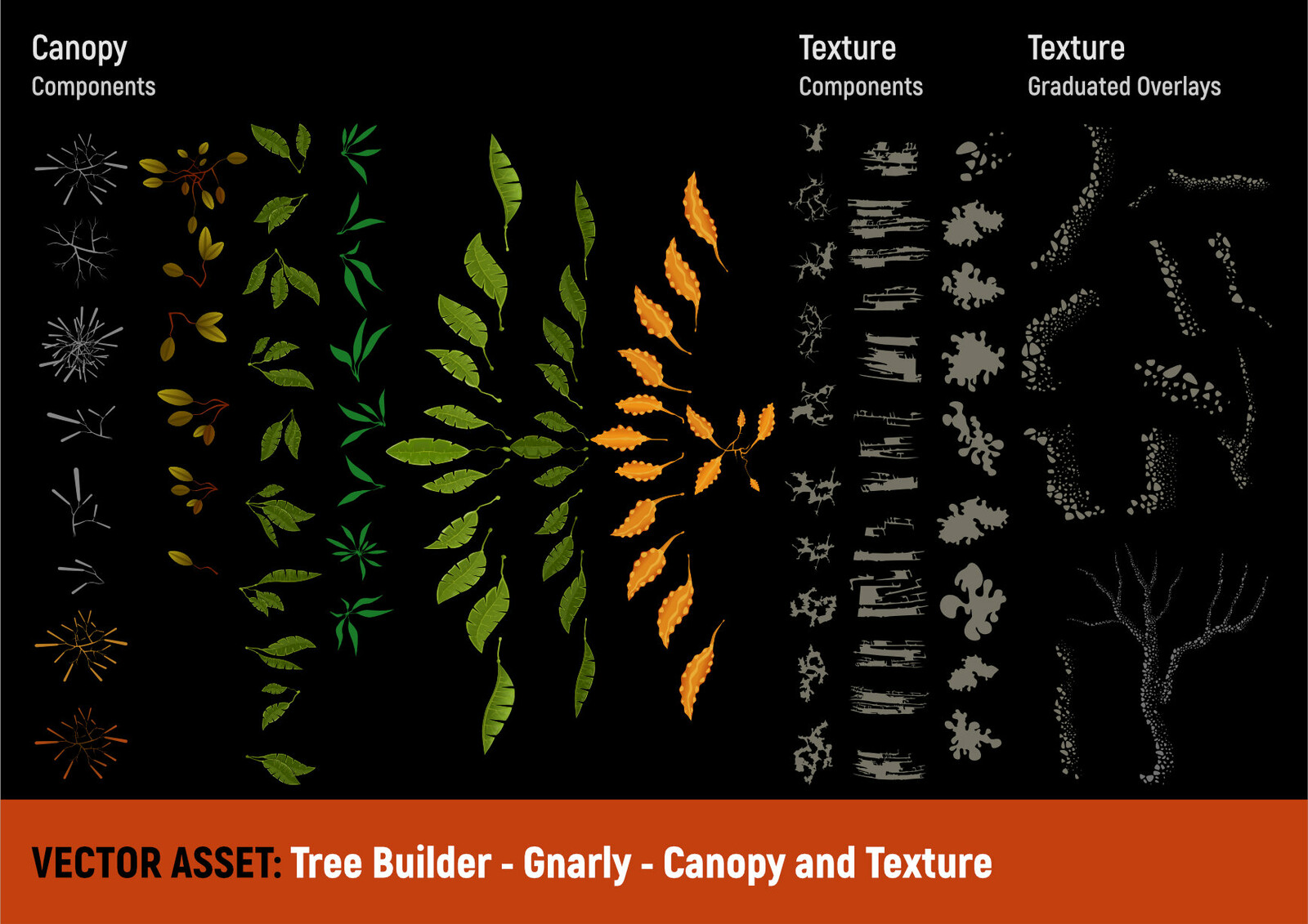 Tree Canopy Vector Objects