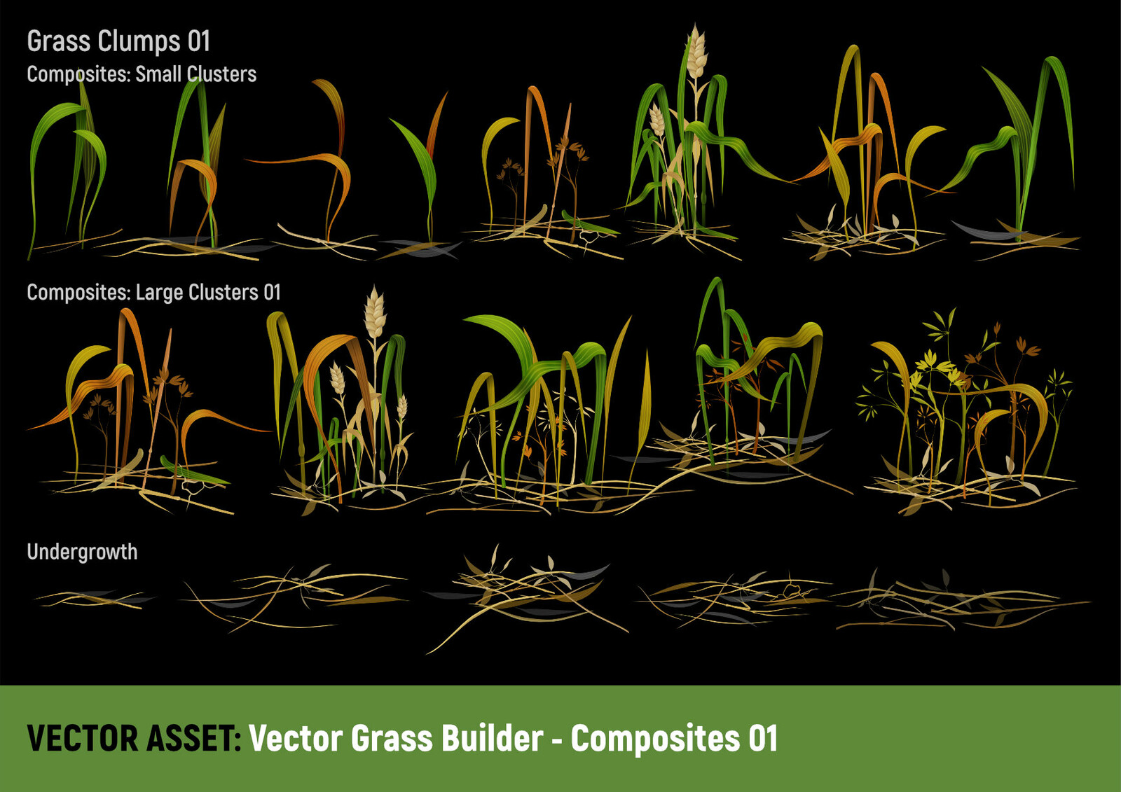 Vector Grass Builder:Basic Composite 01
