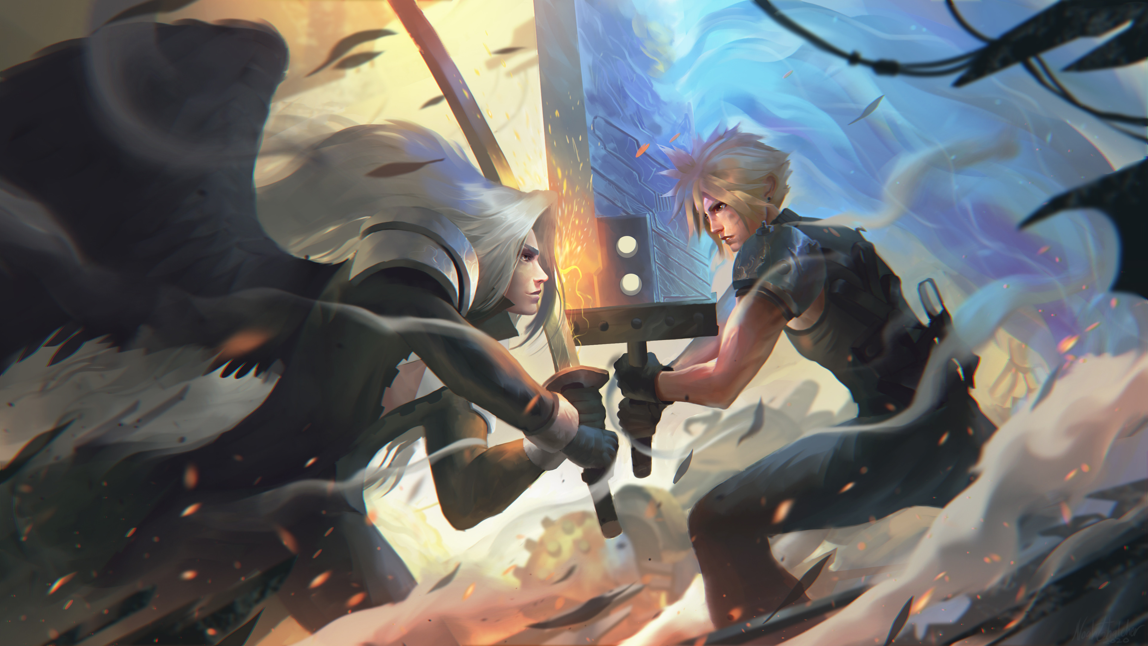 Cloud Vs Sephiroth Noah Thatcher One of the best fights ever for me, and the best fighting scene (this is a scene after all) ever. cloud vs sephiroth noah thatcher