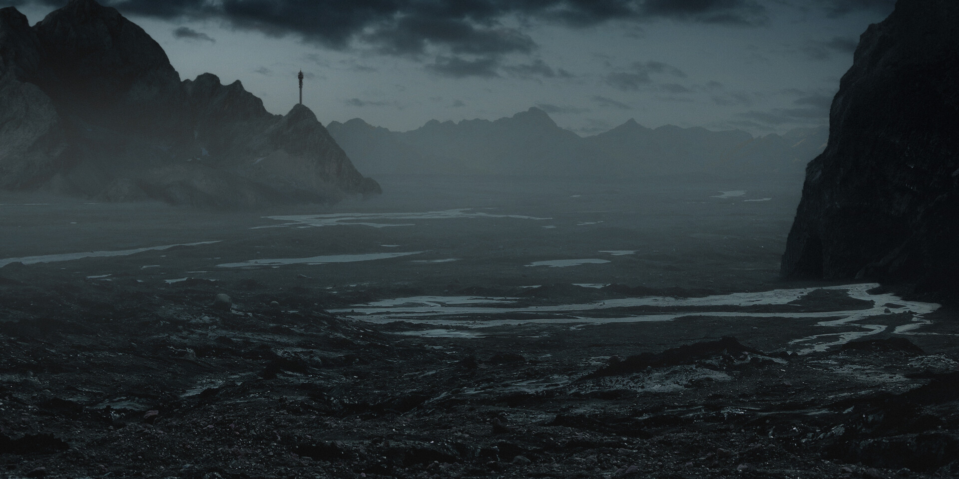 Artstation First Attempt Digital Matte Paint Alien Planet