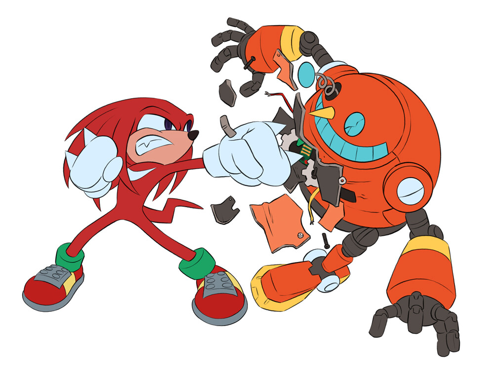 prompthunt: sonic and knuckles the anime