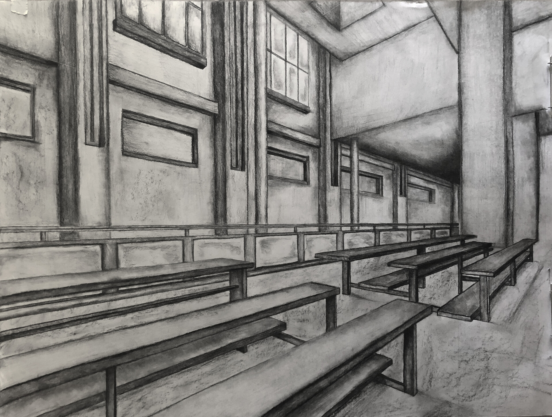 ArtStation - Charcoal Perspective